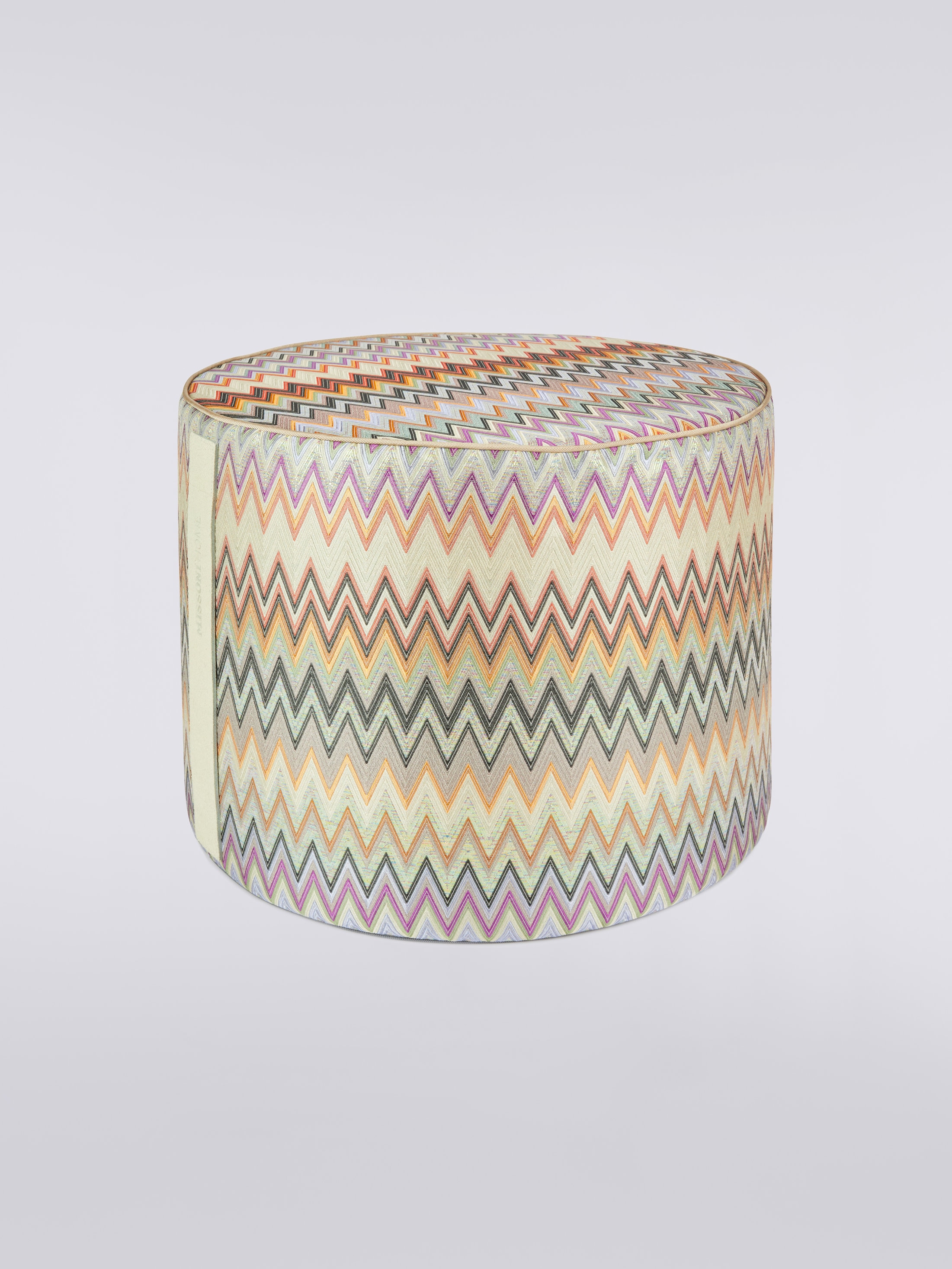 Missoni Masuleh Cylinder Pouf Rot.40x30 In Red