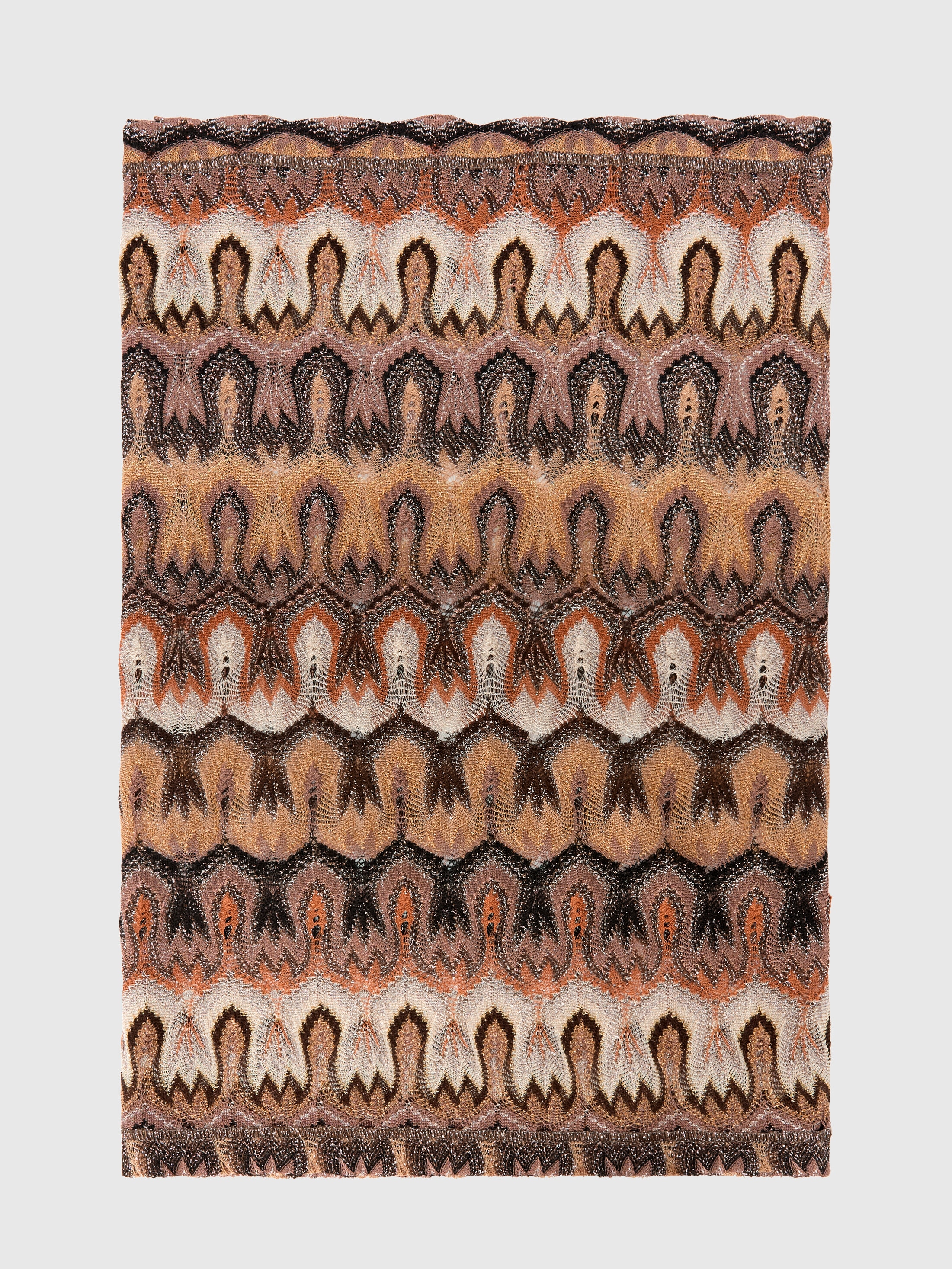 Missoni - tole en viscose lam motif arabesque Femme Or Beige Taille UNIC 385$