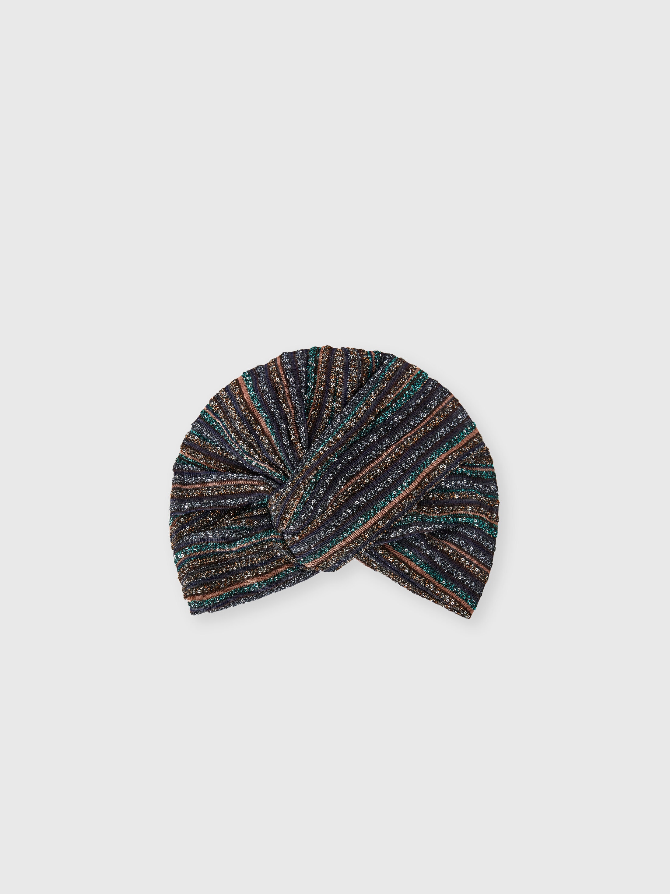 Missoni - Turban en viscose lam ctel avec paillettes Femme Brun Taille UNIC 343 €