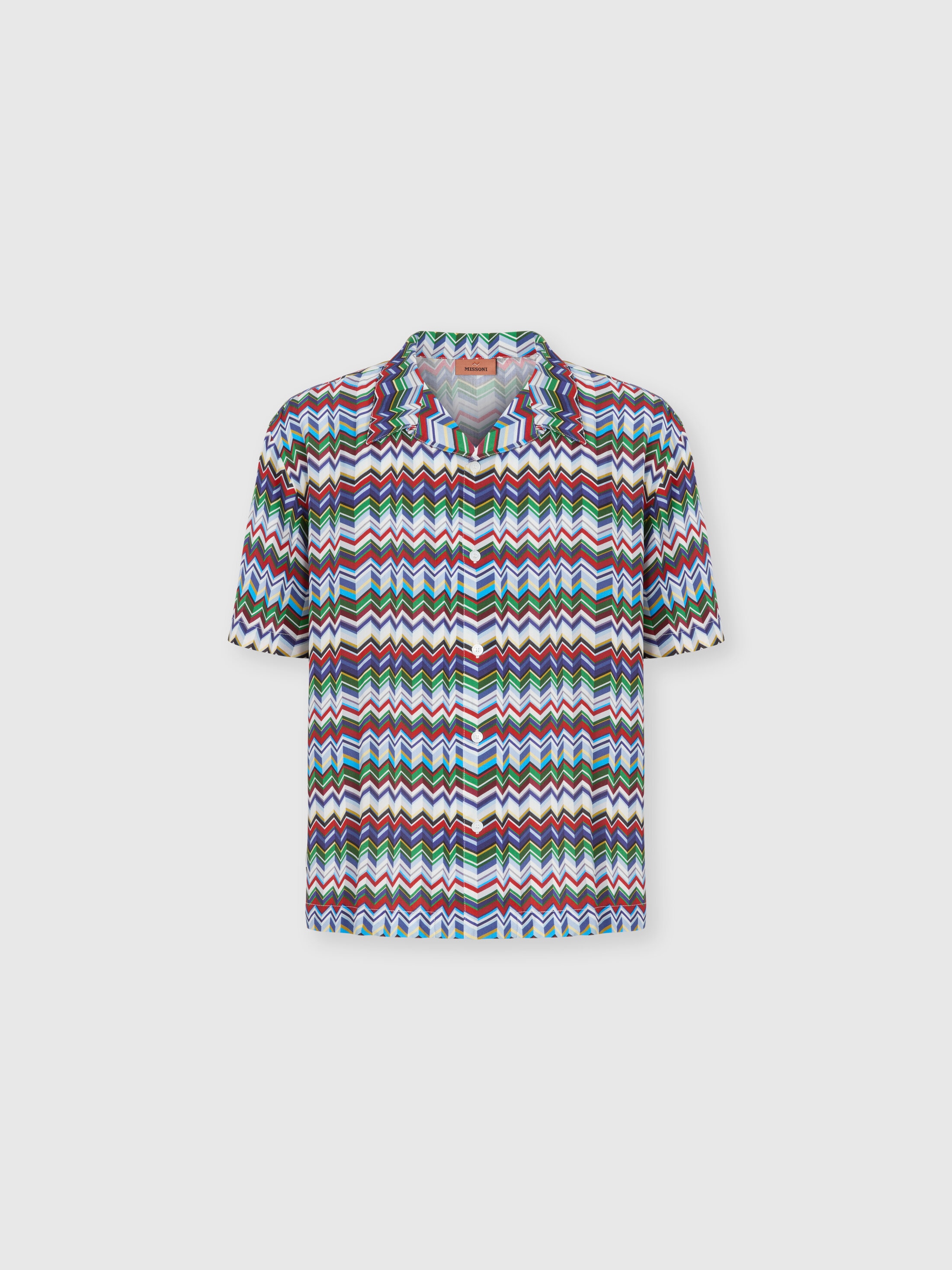 Missoni - Chemise bowling en viscose imprim zigzag irrgulier Homme Multicolore Taille XL 245 €