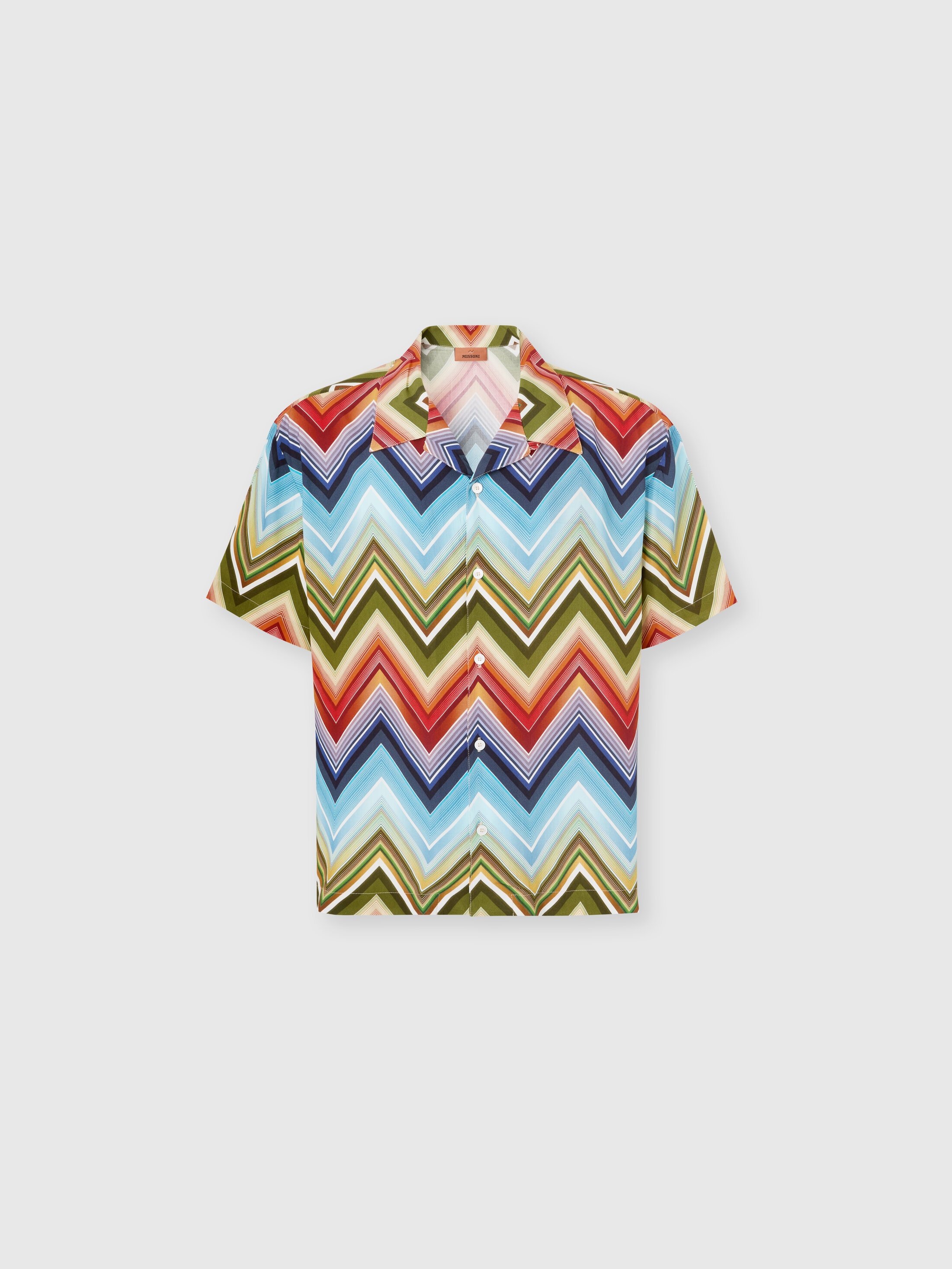Missoni - Chemise bowling en viscose imprim macro zigzag Homme Multicolore Taille 3XL 245 €