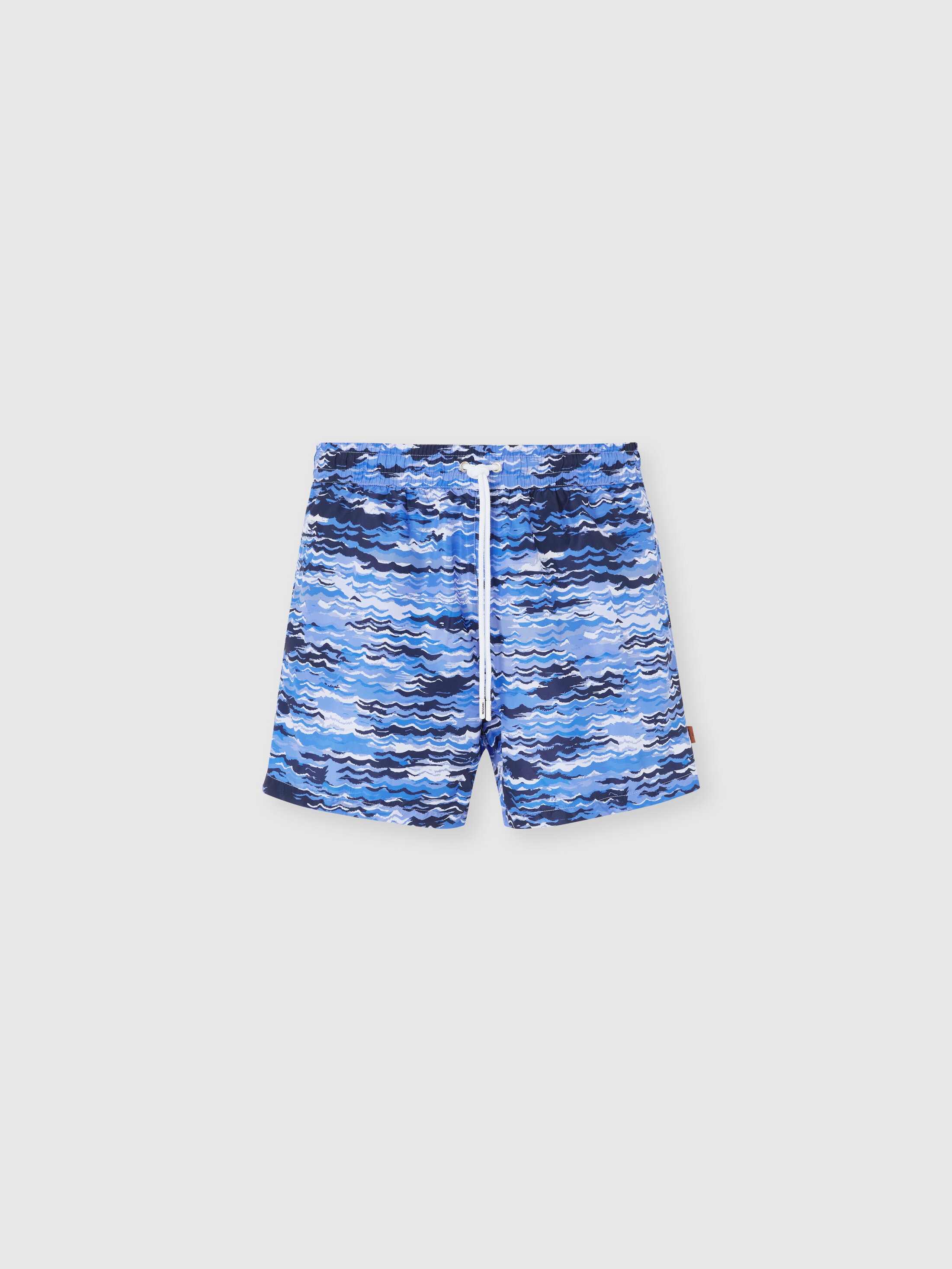 Missoni - Short de bain mi-long avec imprim vagues Homme Bleu Taille M 320$