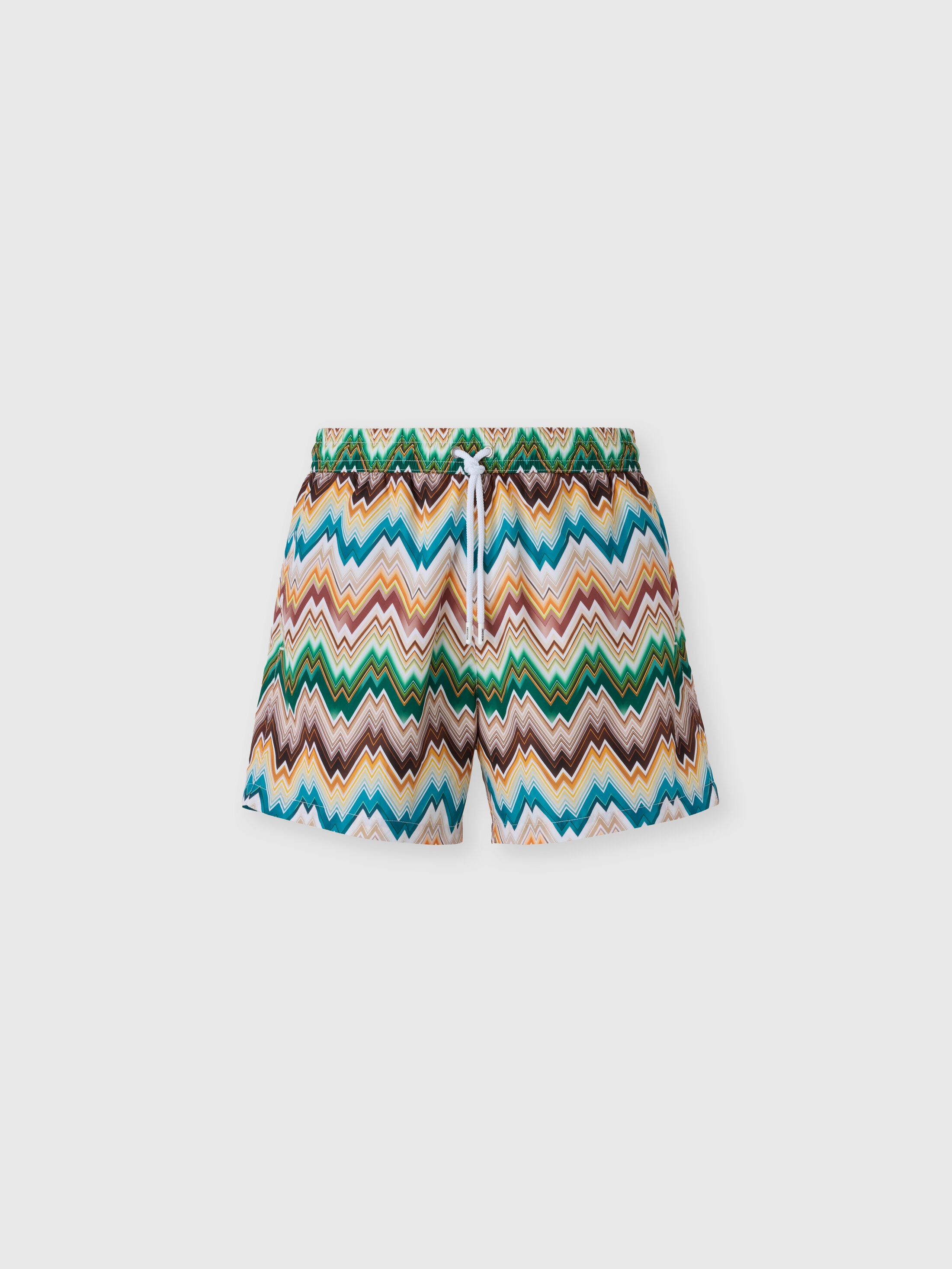 Missoni - Maillot de bain de longueur moyenne avec imprim zig zag irrgulier Homme Multicolore Taille 2XL 320$