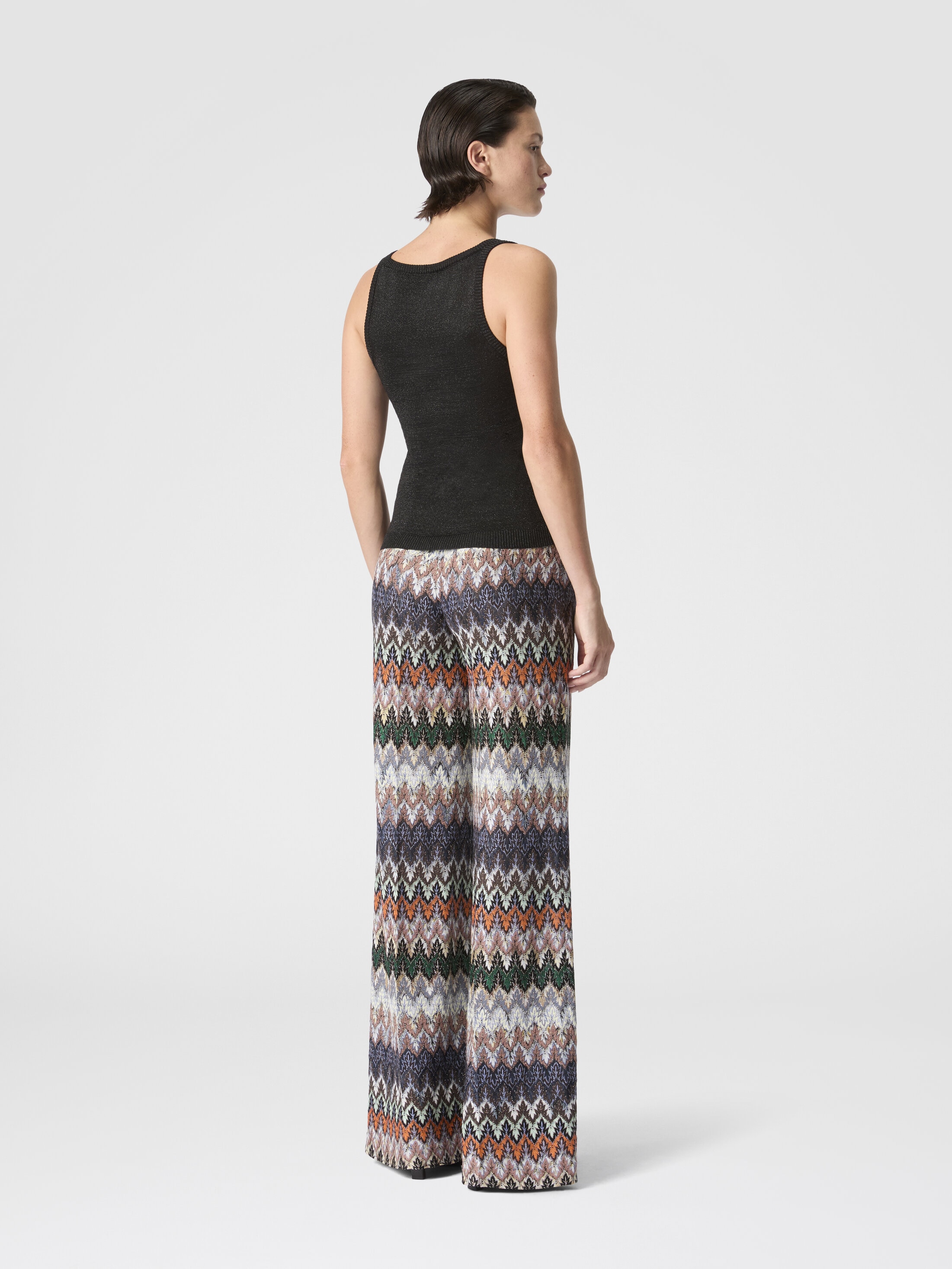 タグ付き新品　MISSONI ラメ　きらきらニットタンクトップ MISSONI Sequin-embellished striped metallic crochet-knit tank