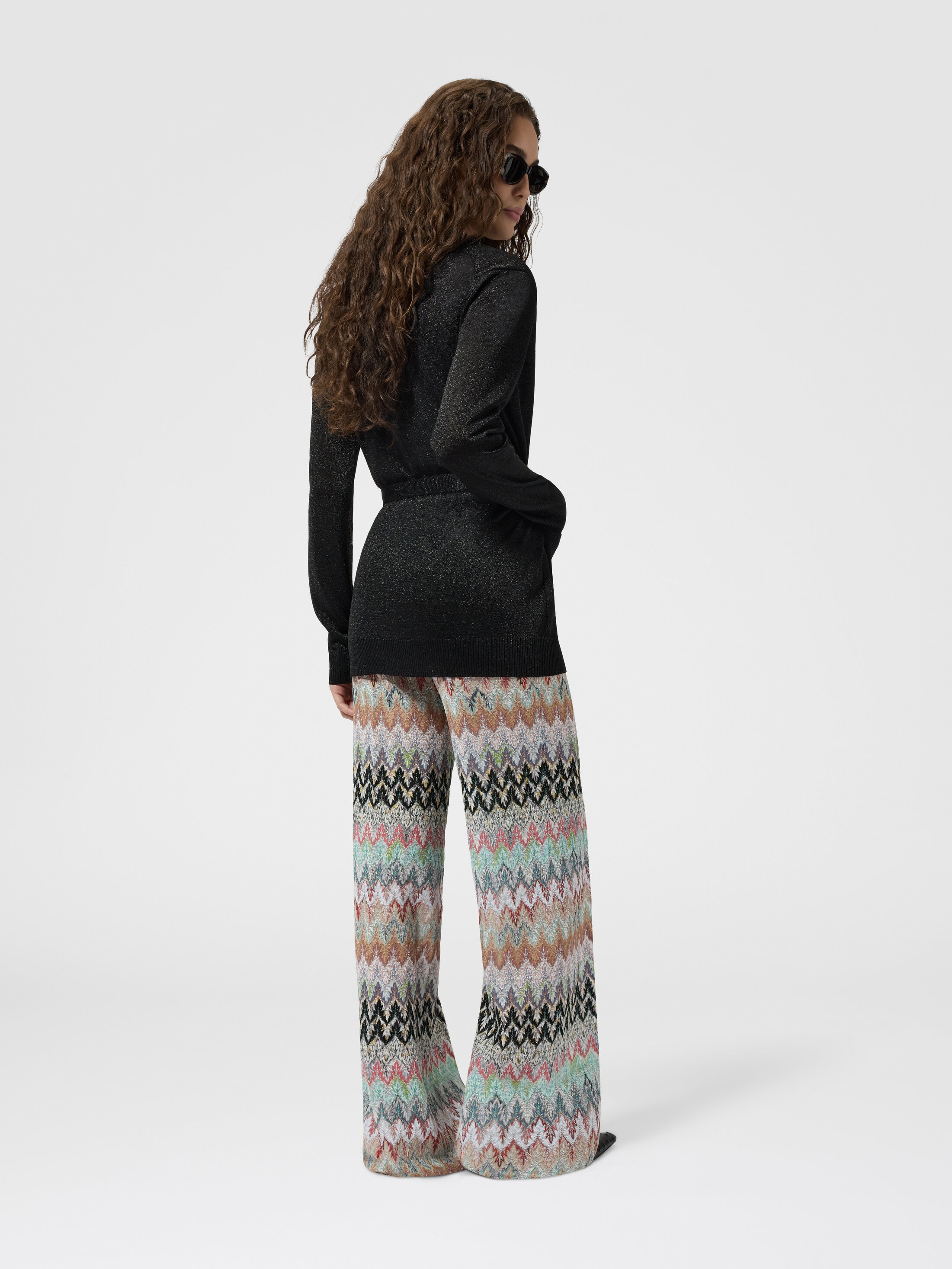 MISSONI カーディガン　ベルト付き　エンジ系 MISSONI カーディガン ベルト付き エンジ系 【公式通販】