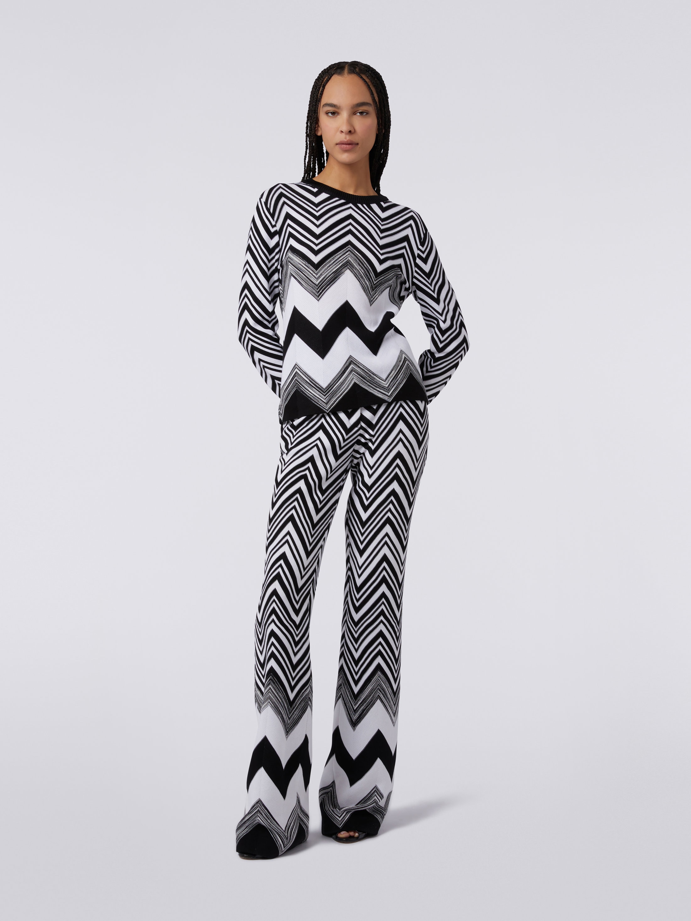 パーカー・フーディ MISSONI SS24 Missoni Sweaters Black (TS24SW02 BJ00H0S91J4) Men's Sweatshirts | Missoni