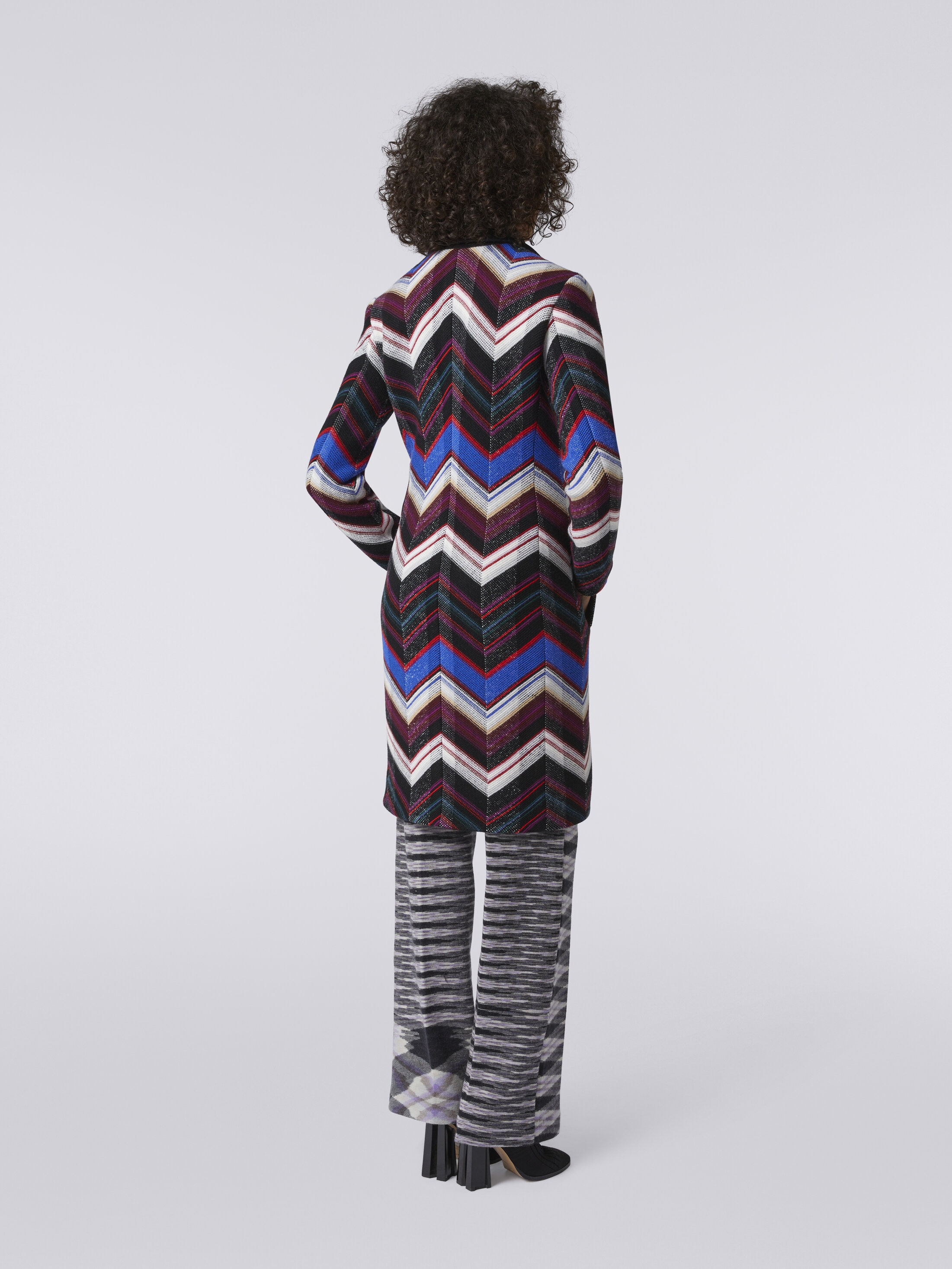 MISSONI★素敵！ジグザグ柄ウールコート DS23WC0FBC003H-SM8WT-4