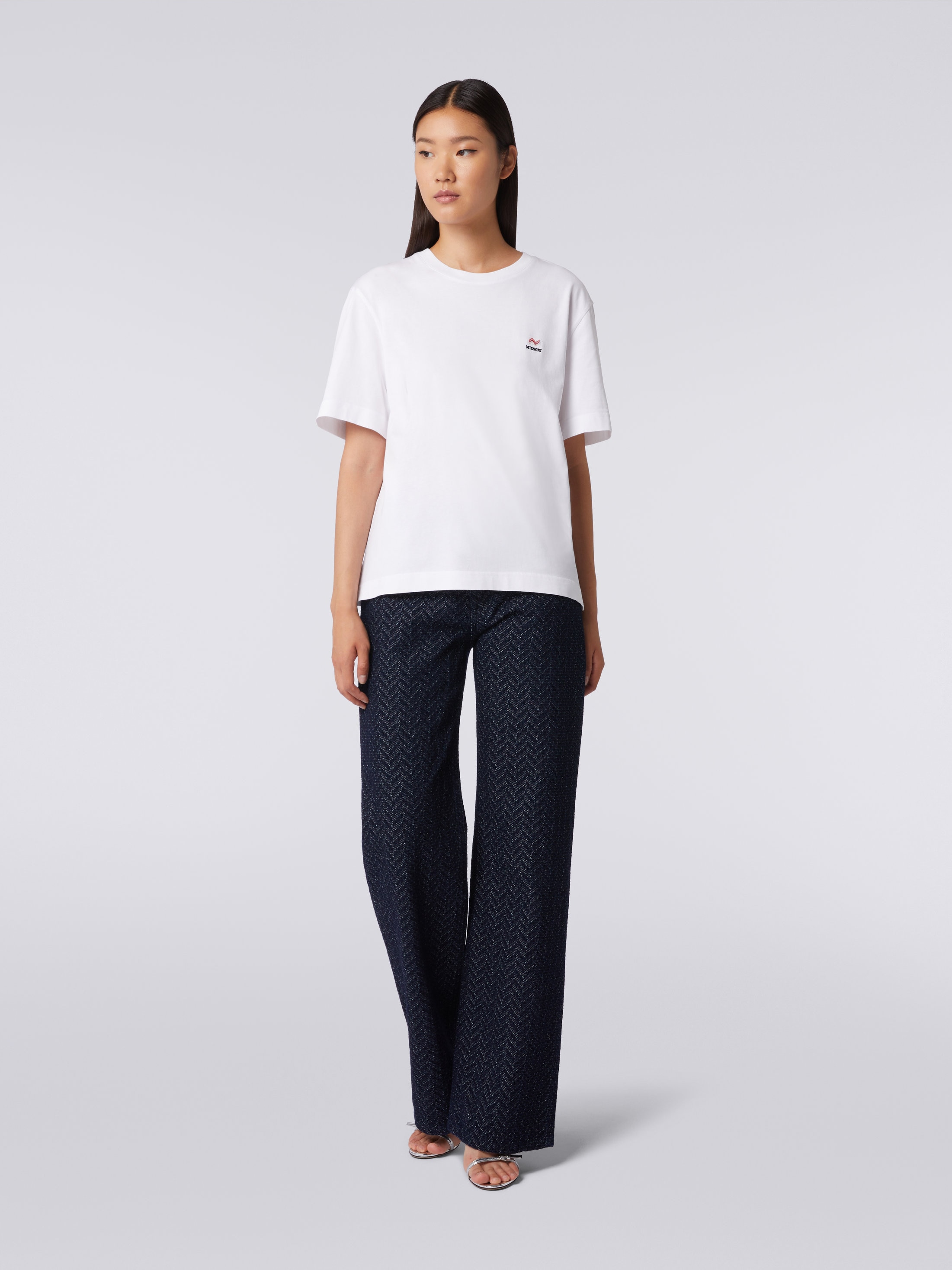 未使用品　MISSONI アイボリー メッシュ長袖シャツ メランジジャカード プルオーバー｜長袖｜ニコル公式通販サイト