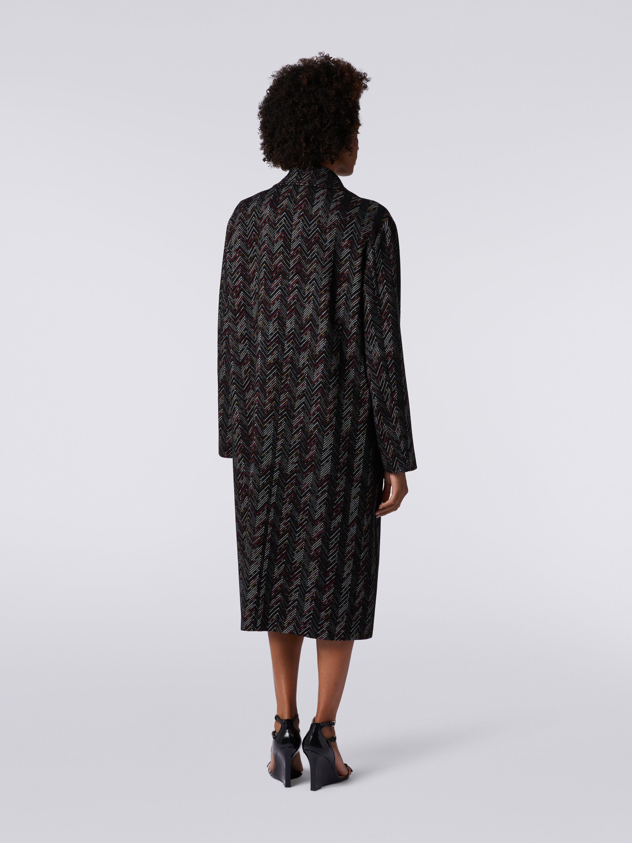 ⭐️お値下げ⭐️Golden ヴィンテージmissoni コート Missoni Vintage Grey Multicolor Patterned Knit Mohair Wool Coat