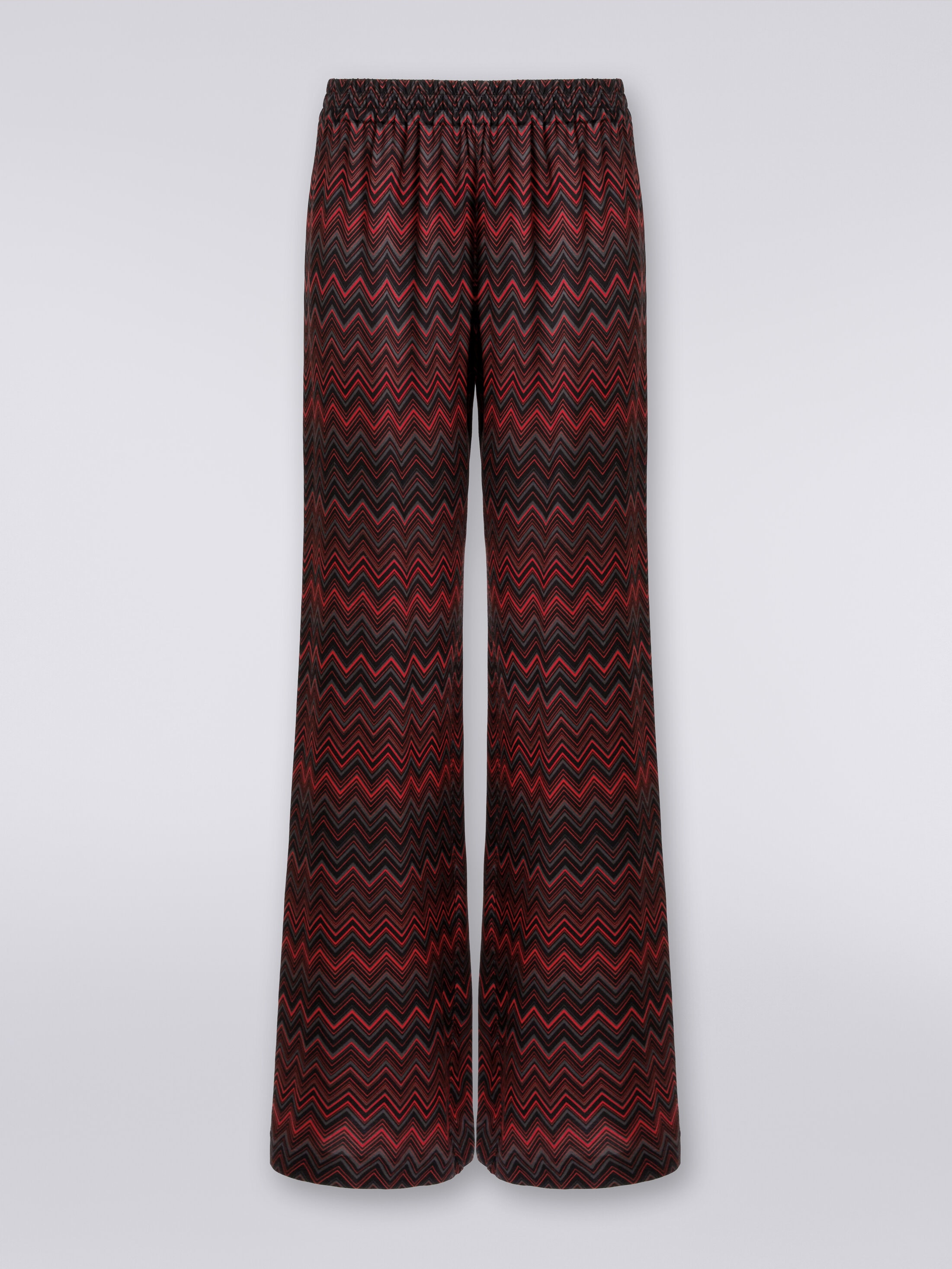 パンツ MISSONI SS24 Patterned pants (DS24SI0MBK033S F705S) Trousers in zigzag jacquard viscose