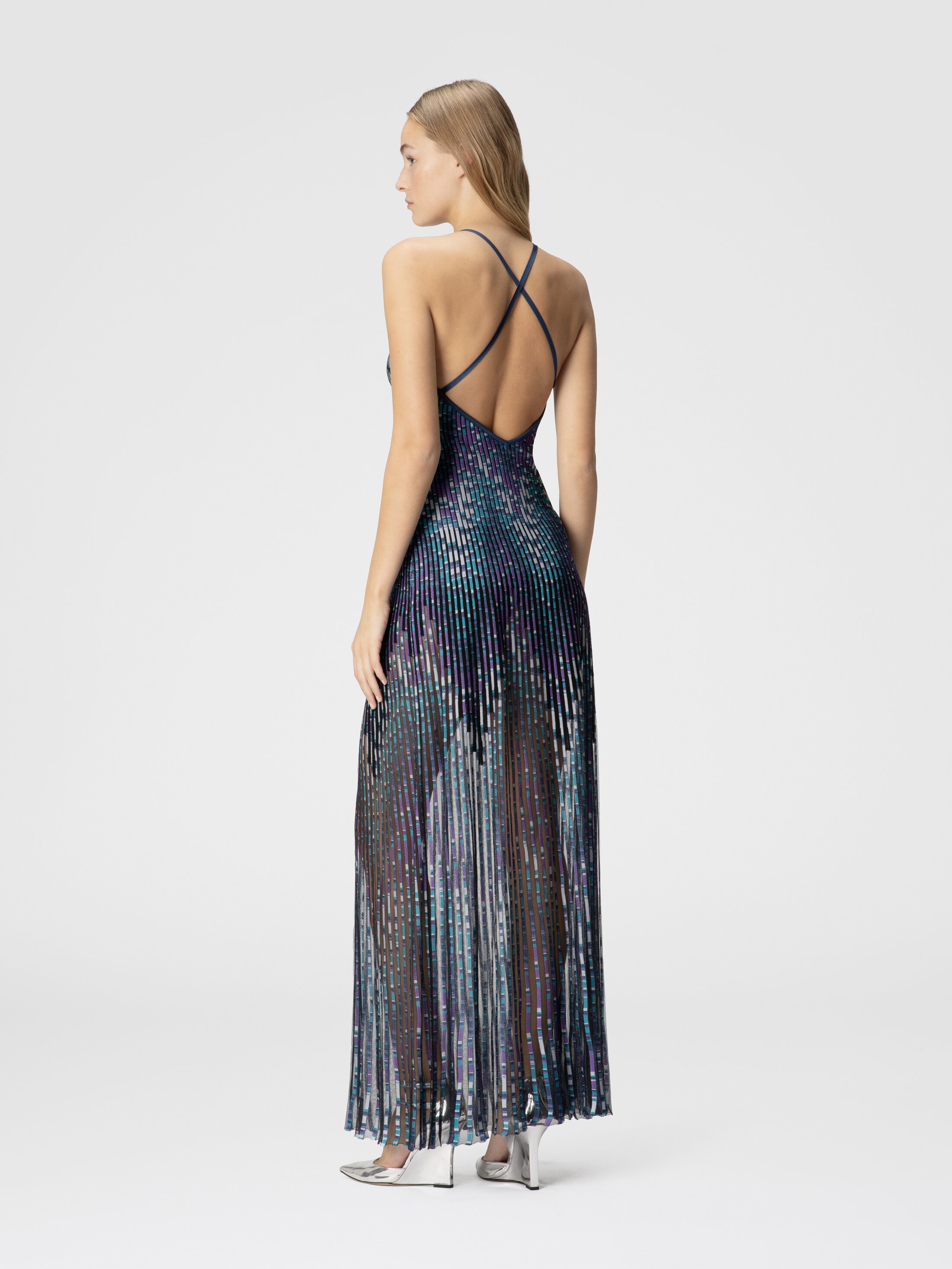 MISSONI アンサンブル Long zig zag dress with crossed straps