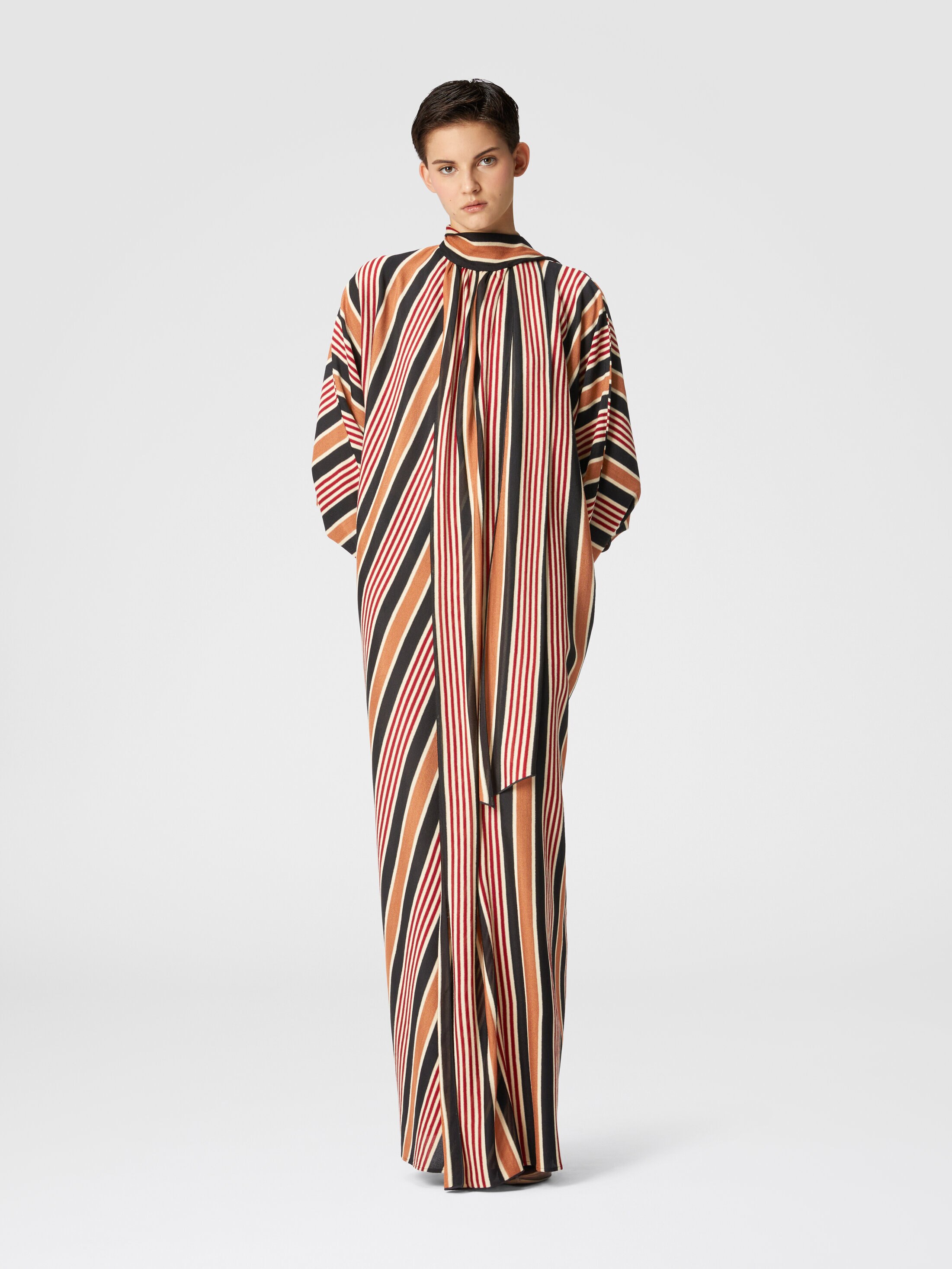 MISSONI DS25SG27BR00ZUSM9KX 関税送料込 Short-sleeved mini-dress in zig zag viscose Blue
