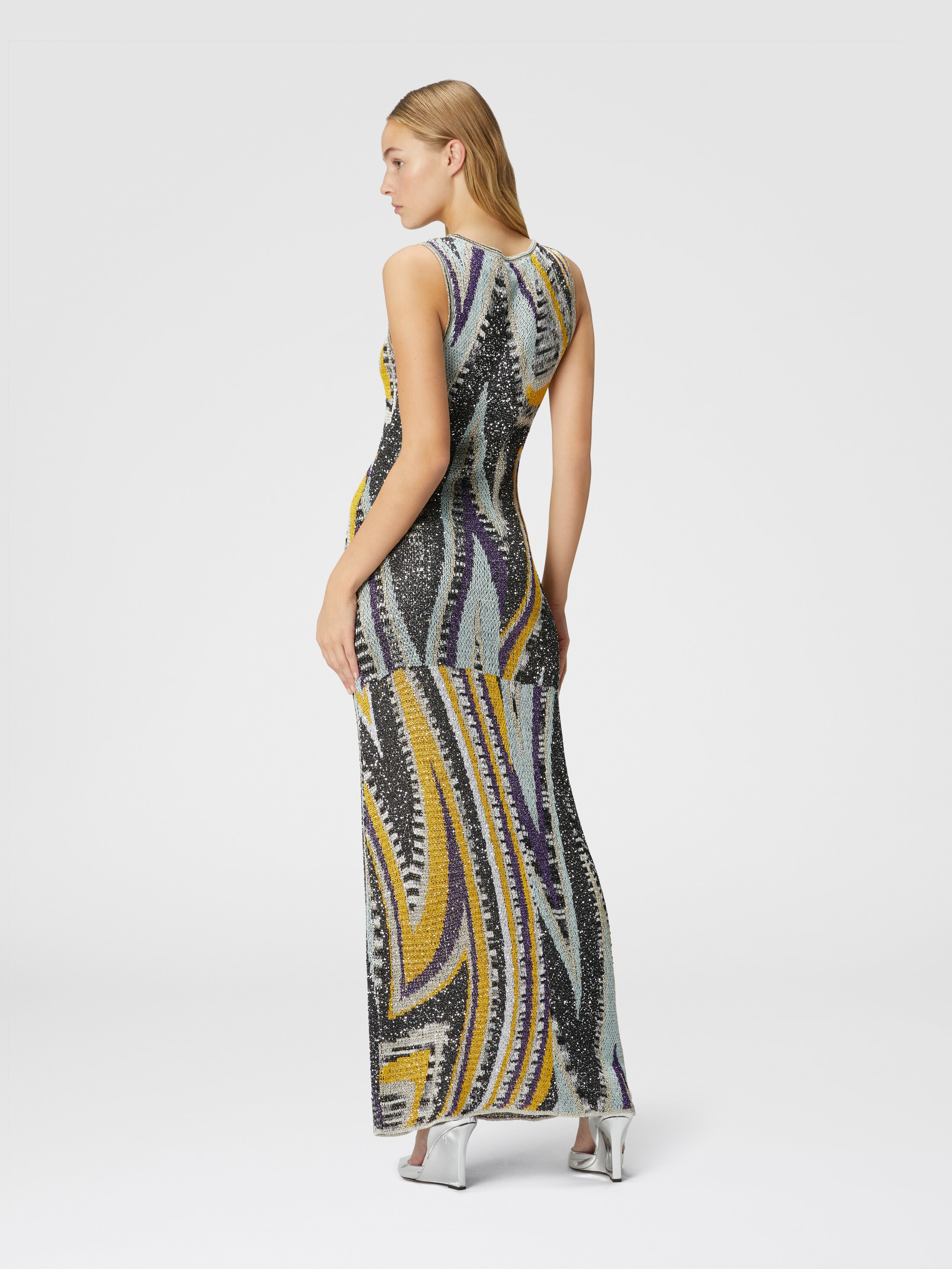 MISSONI アンサンブル Long zig zag dress with crossed straps