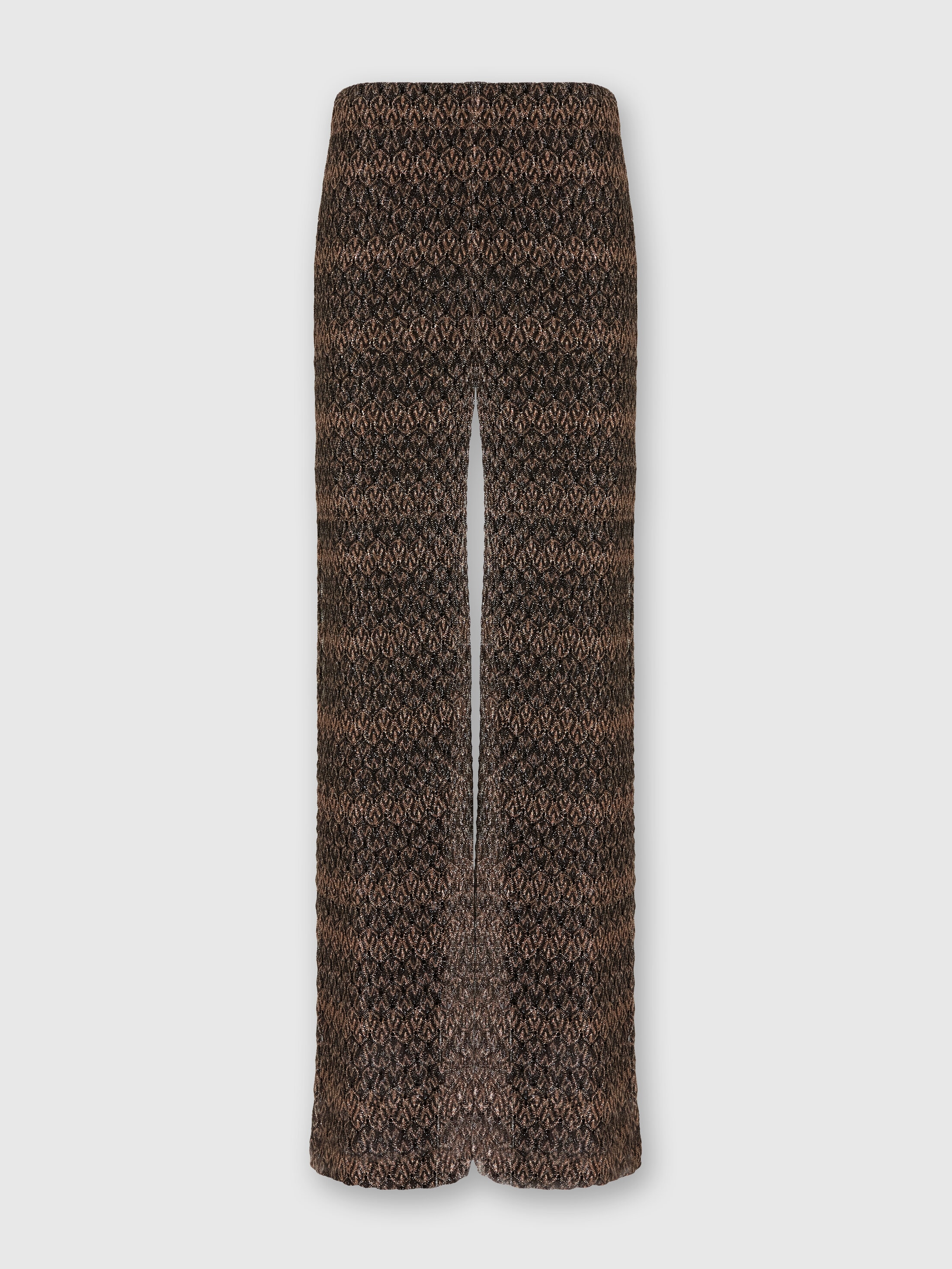 Missoni Palazzo-hose Mit Lamé-spitzenmotiv In Black,multicoloured