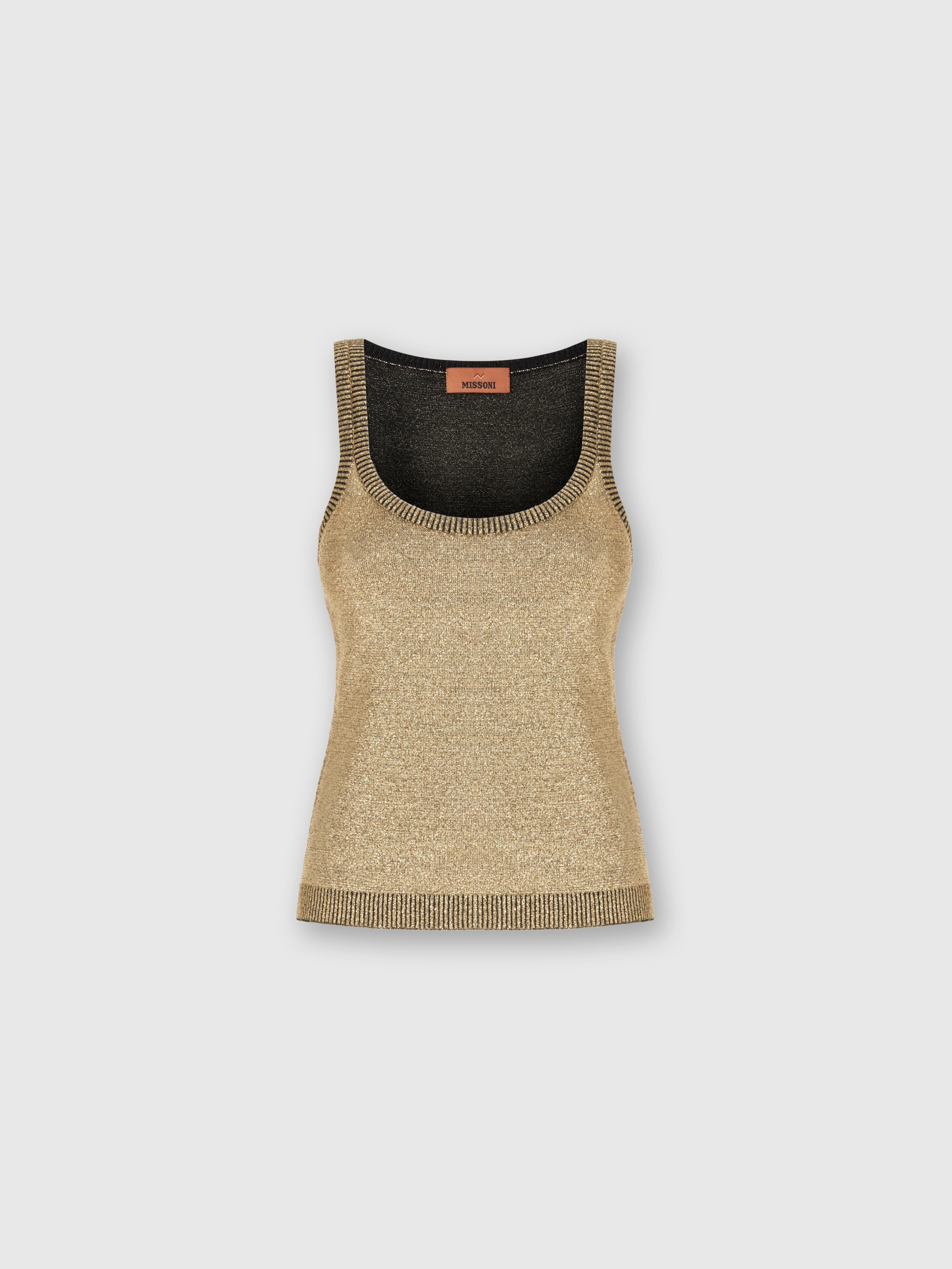 タグ付き新品 MISSONI ラメ きらきらニットタンクトップ