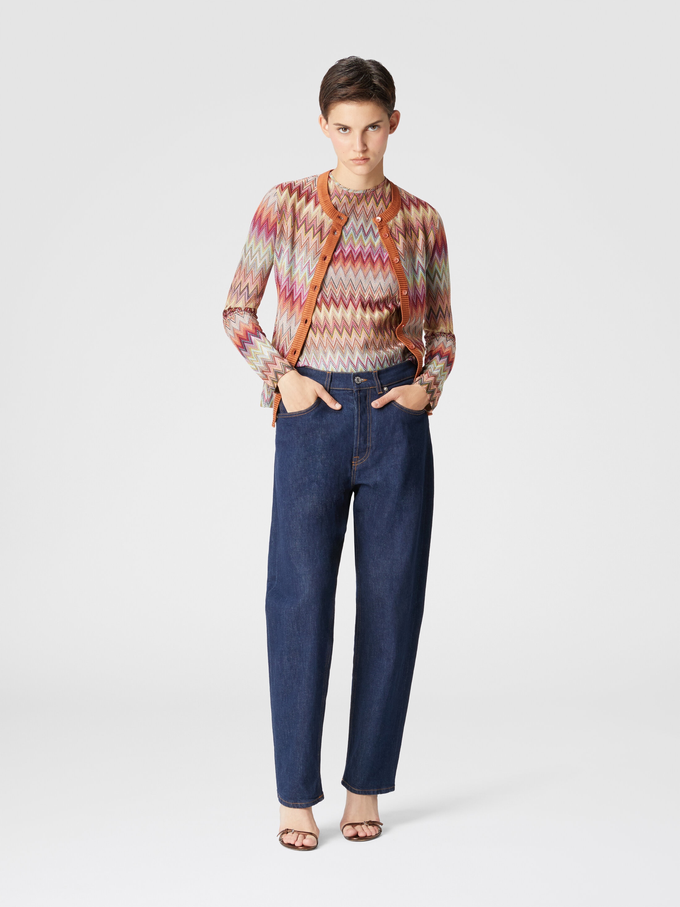ボタン付きタートルネックカーディガン マルチカラー | Missoni