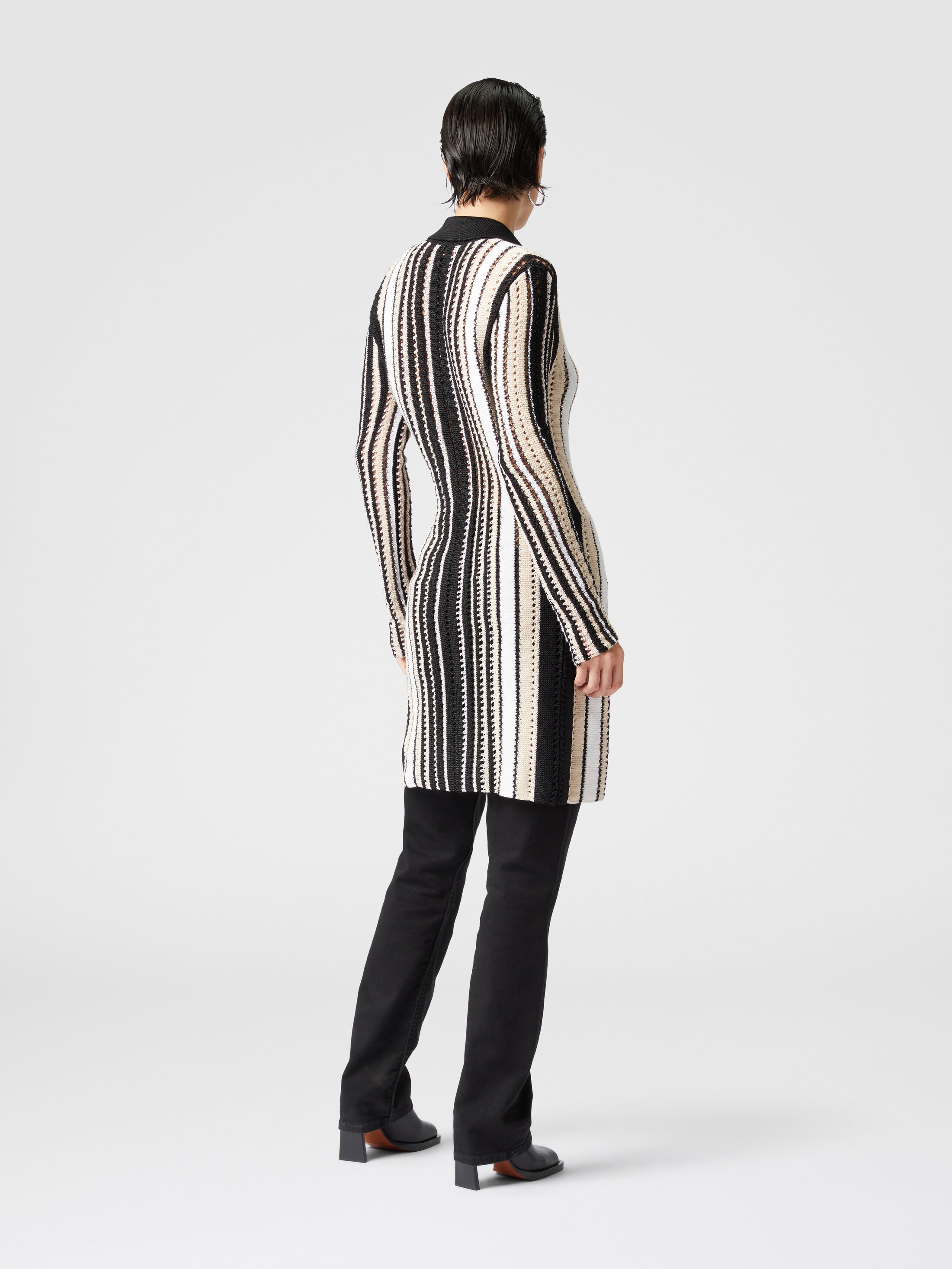 MISSONI✨ストライプ柄 長袖カーディガン ウエストリボン付き【未使用】 MISSONI✨ストライプ柄 長袖カーディガン ウエストリボン付き