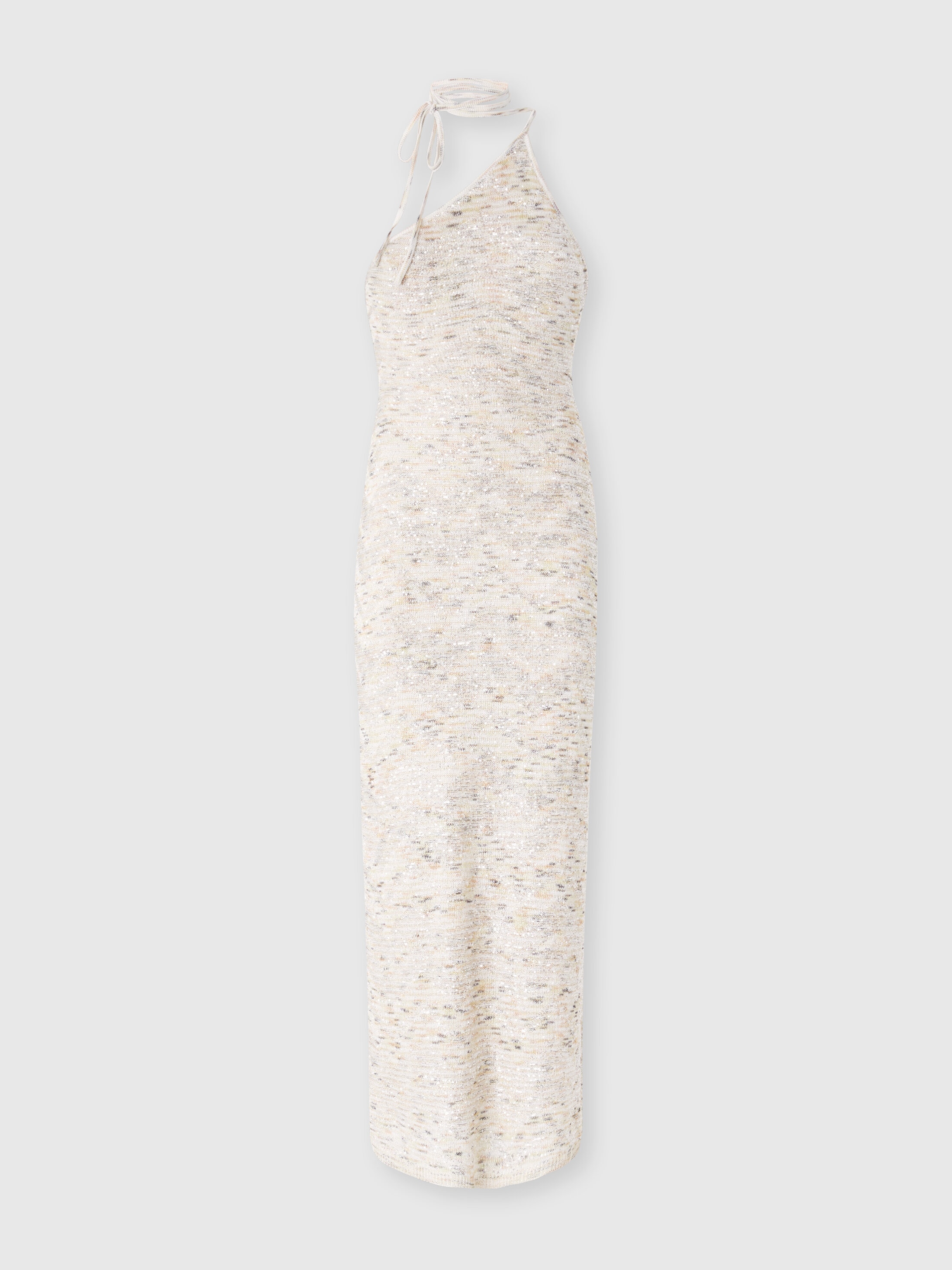 Missoni Knitted Dress In White,beige