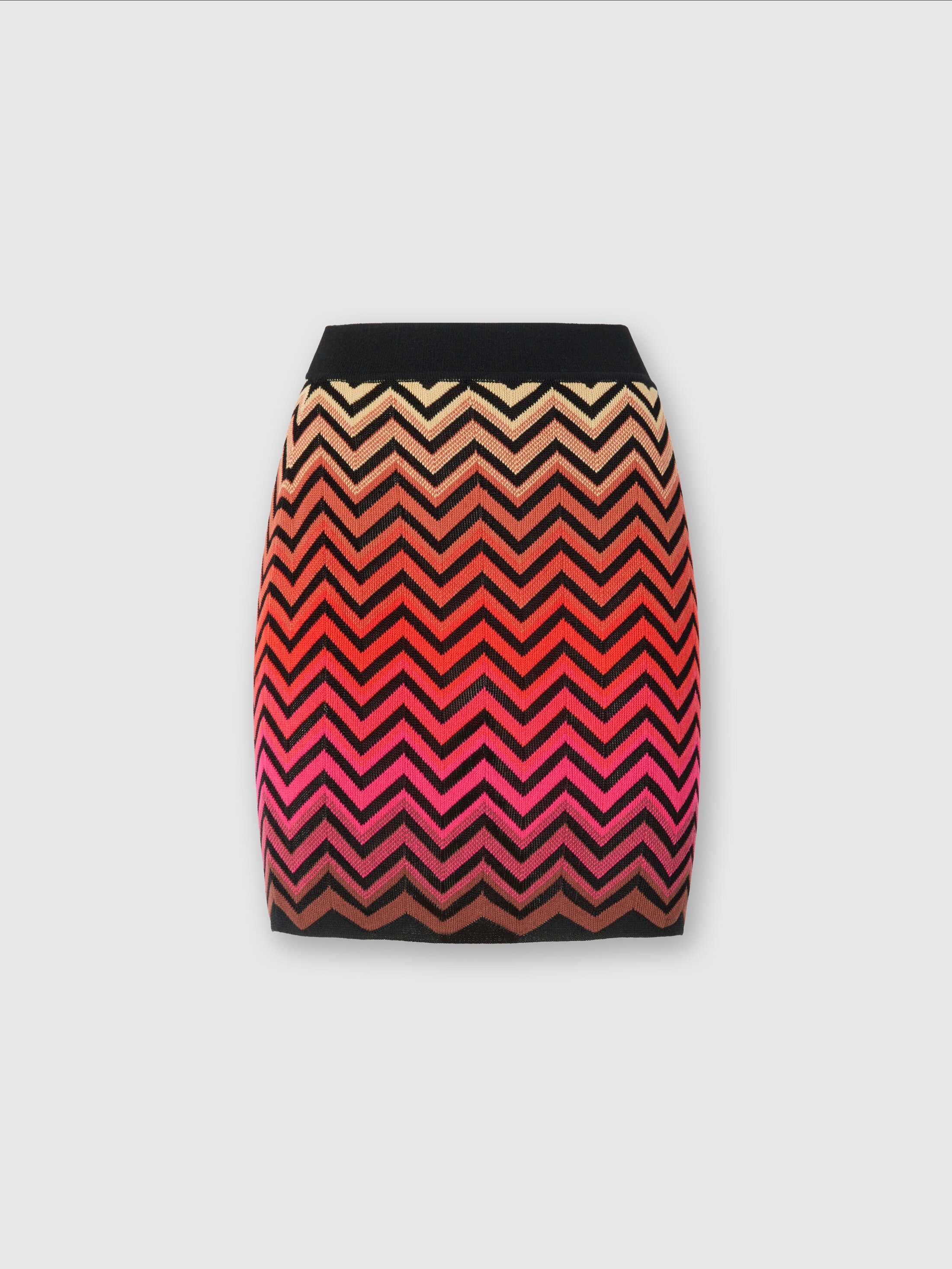 MISSONI MINIROCK AUS BAUMWOLLE UND VISKOSE MIT DÉGRADÉ CHEVRON 