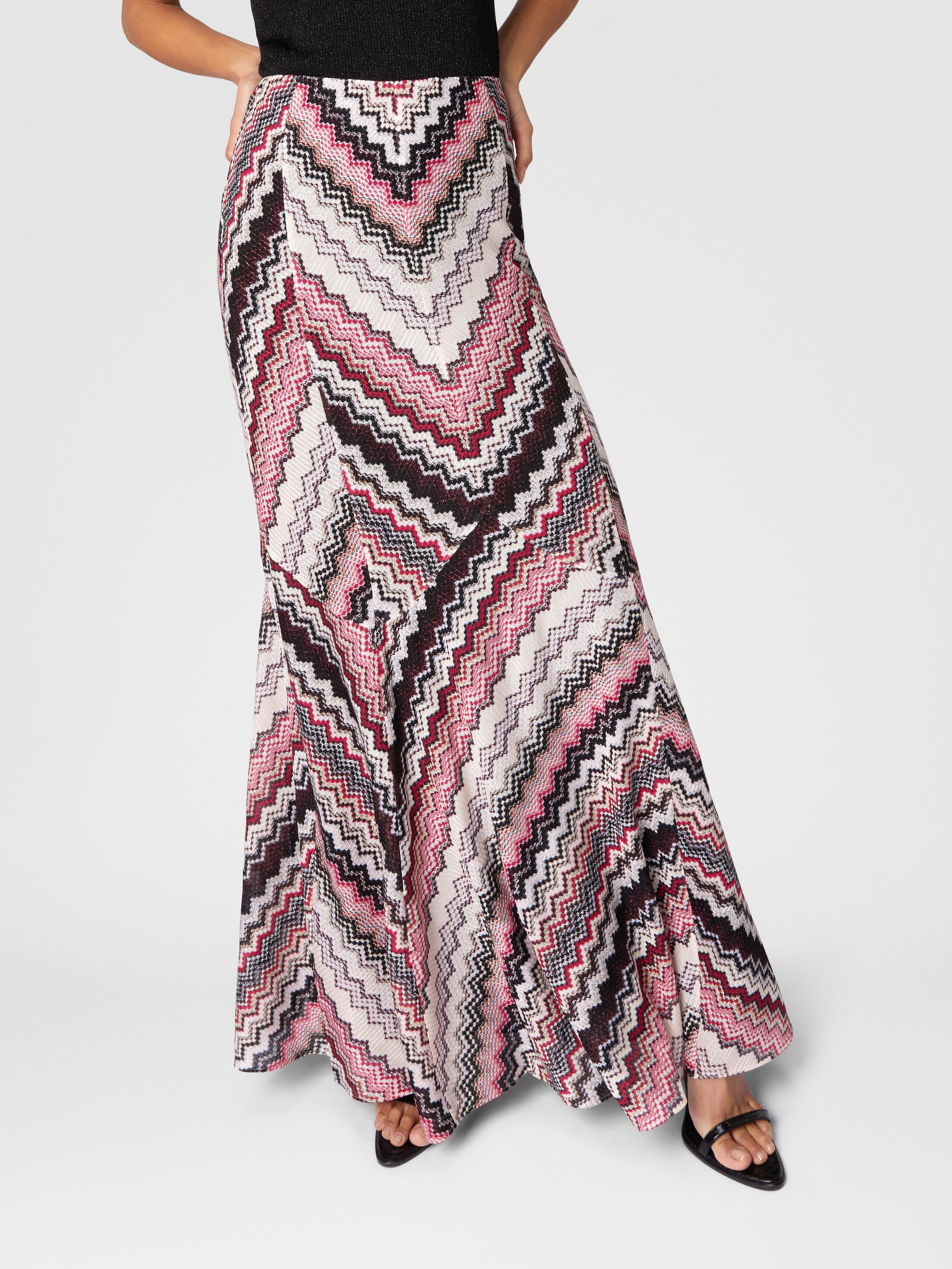 MISSONI ミッソーニ ゼブラ柄 スカート 44　L相当　マルチカラー MISSONI ミッソーニ ゼブラ柄 スカート 44 L相当 マルチカラー