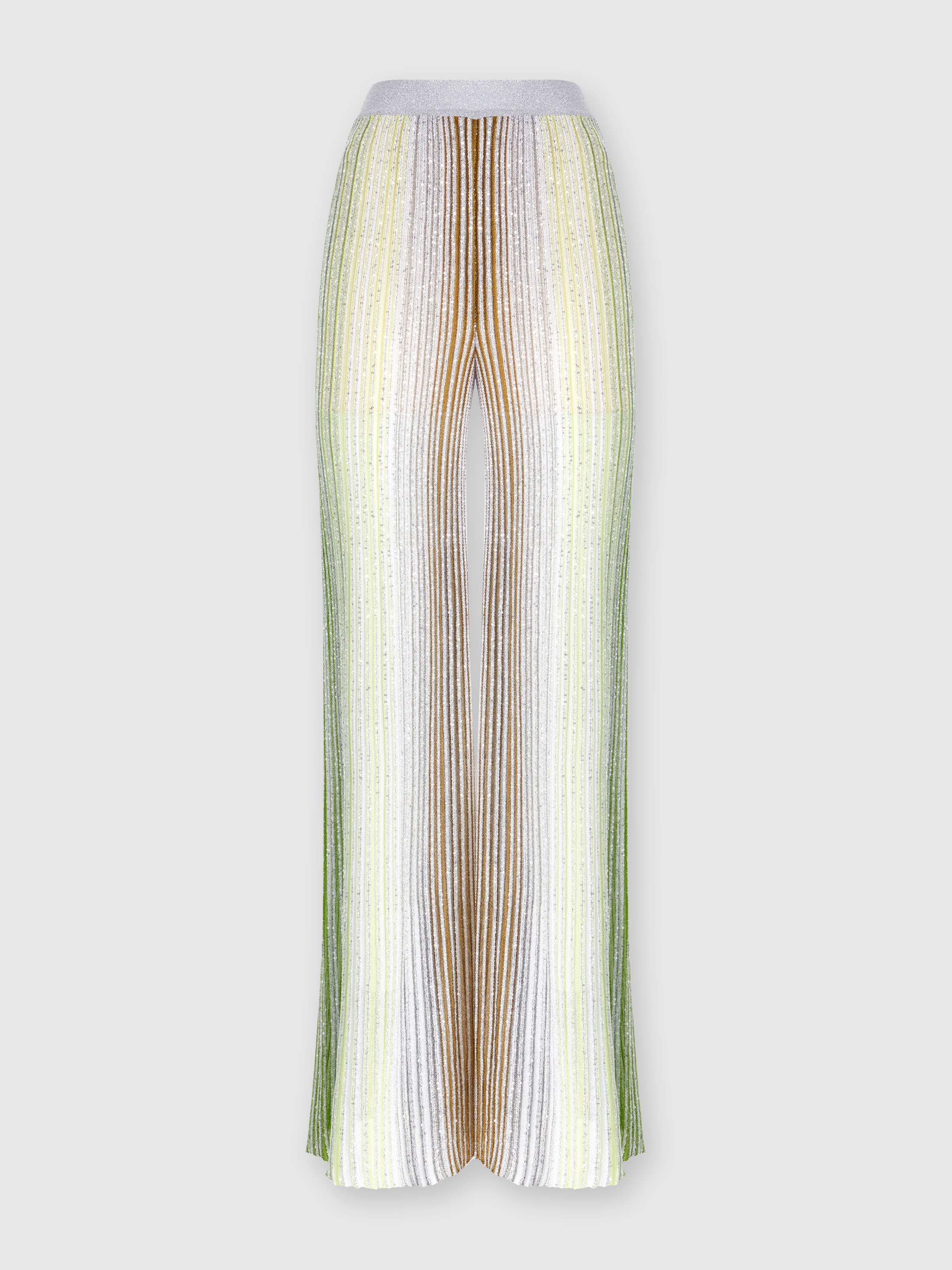 Missoni Sequined Striped Wide-leg Pants In Multicoloured
