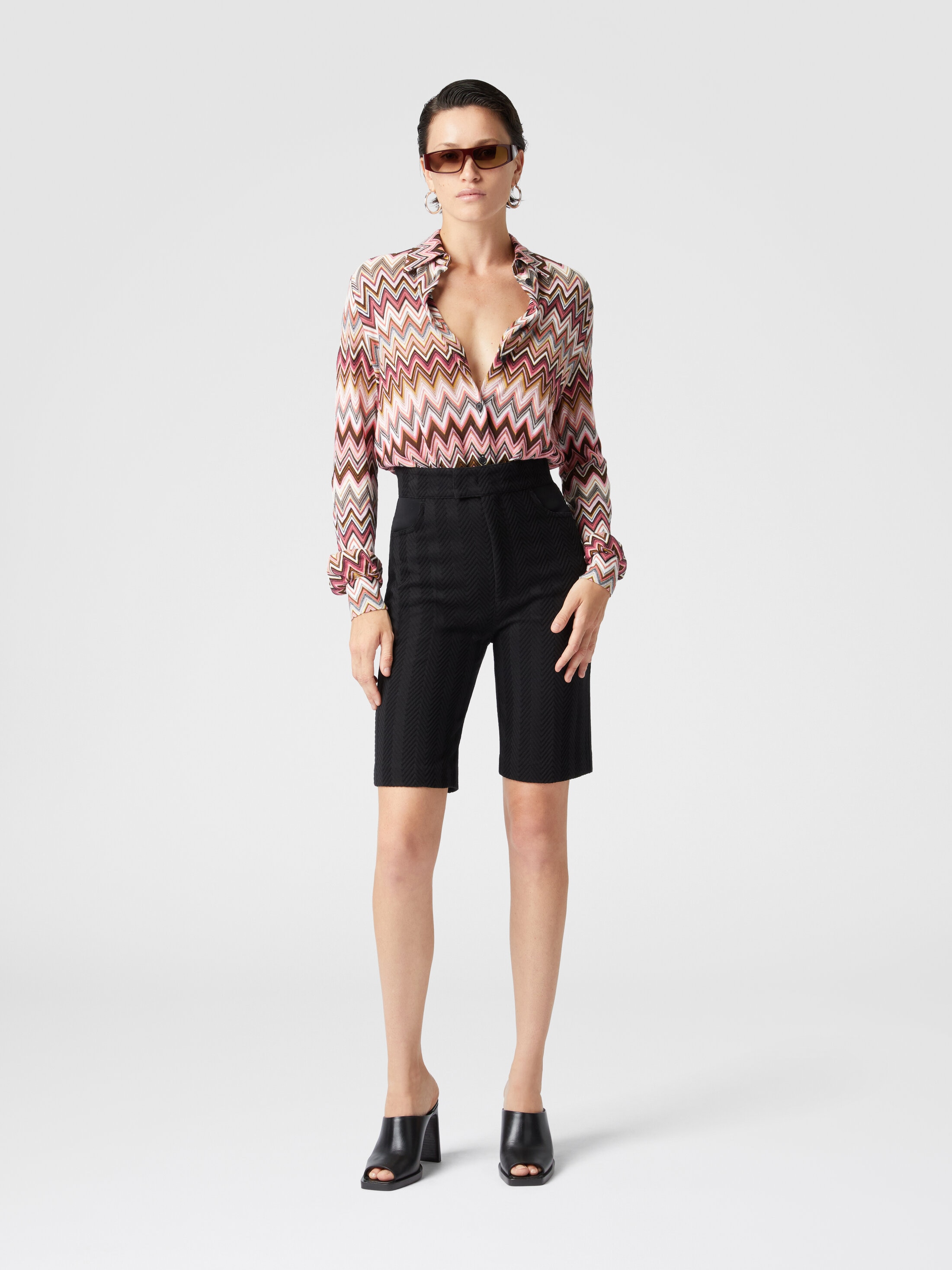 Zig zag cotton and viscose shirt Multicoloured | Missoni