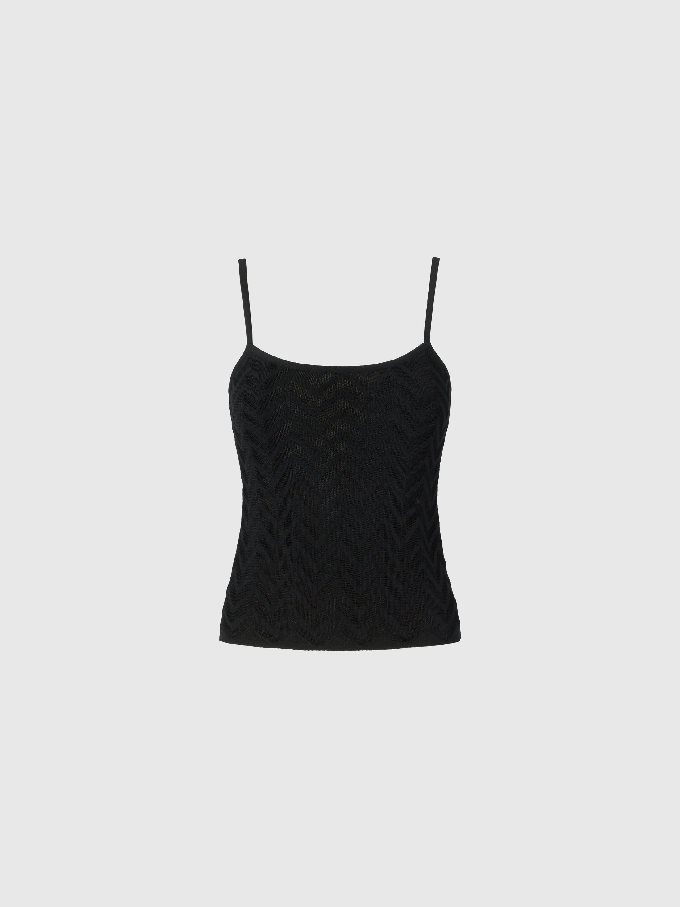 Missoni Tonal Abgestimmtes Tanktop Mit Chevron In Black
