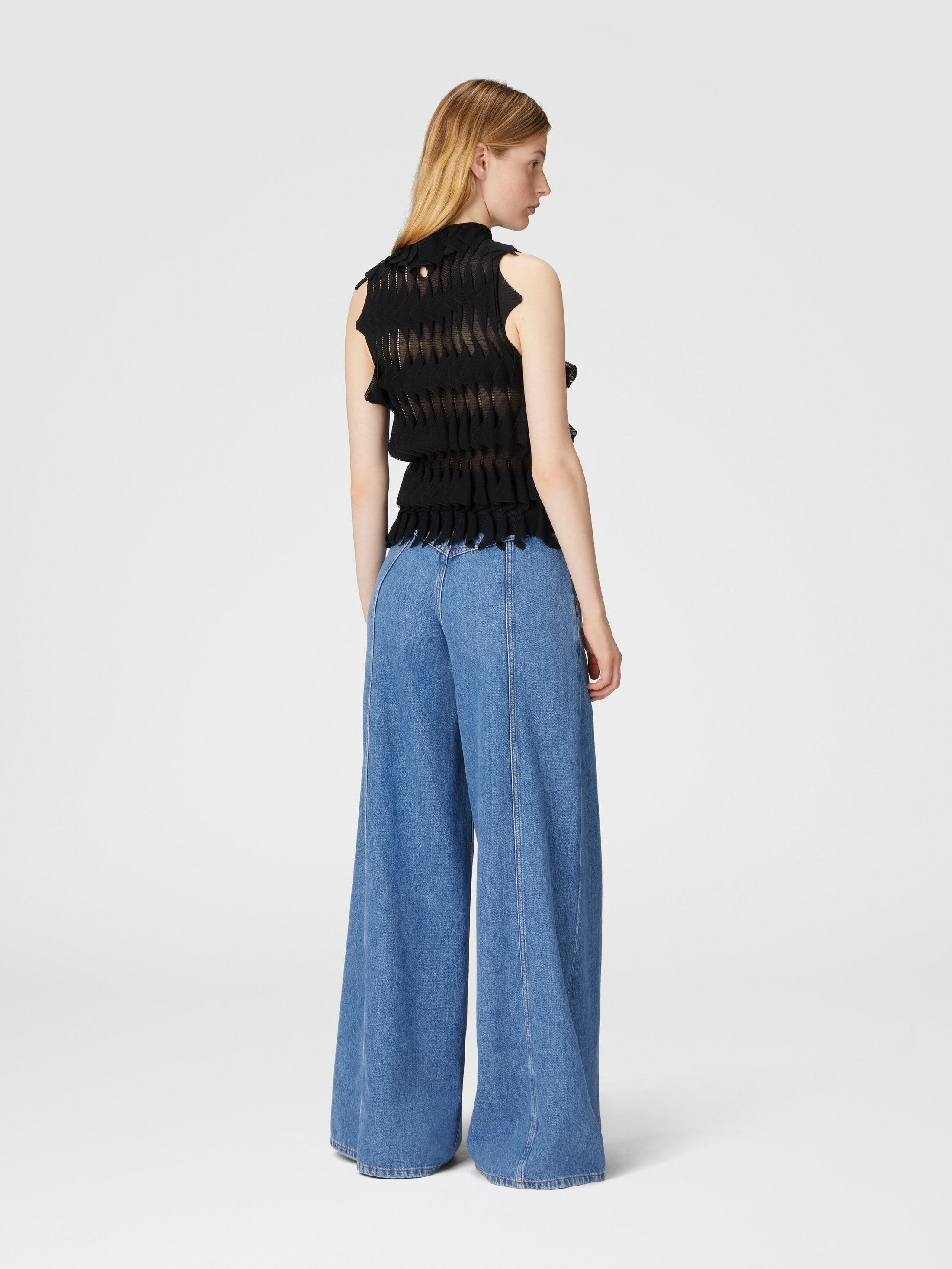 Sleeveless top with ruffles White | Missoni