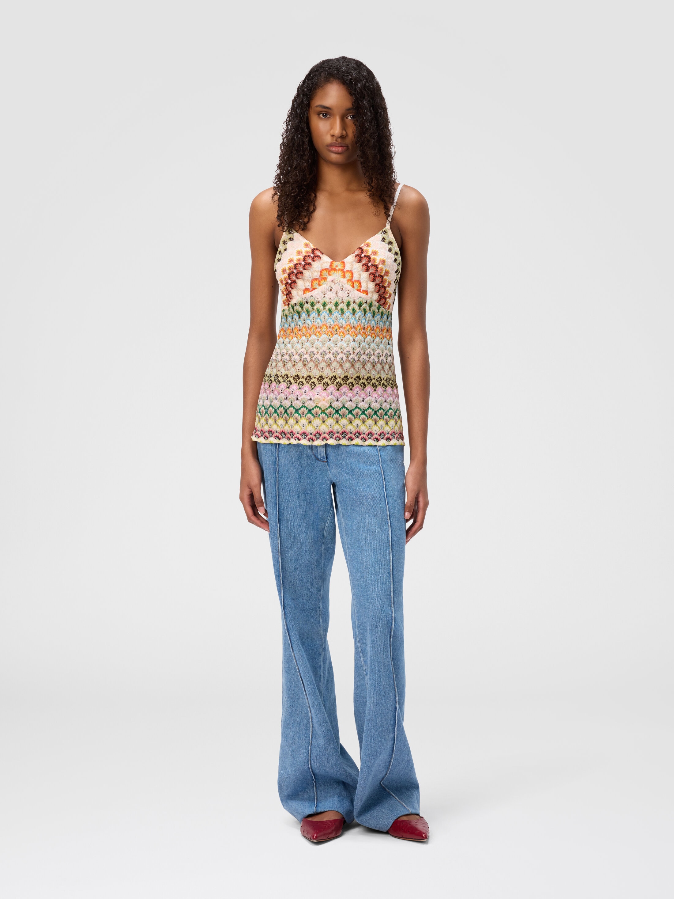 Sleeveless lace top Multicoloured | Missoni