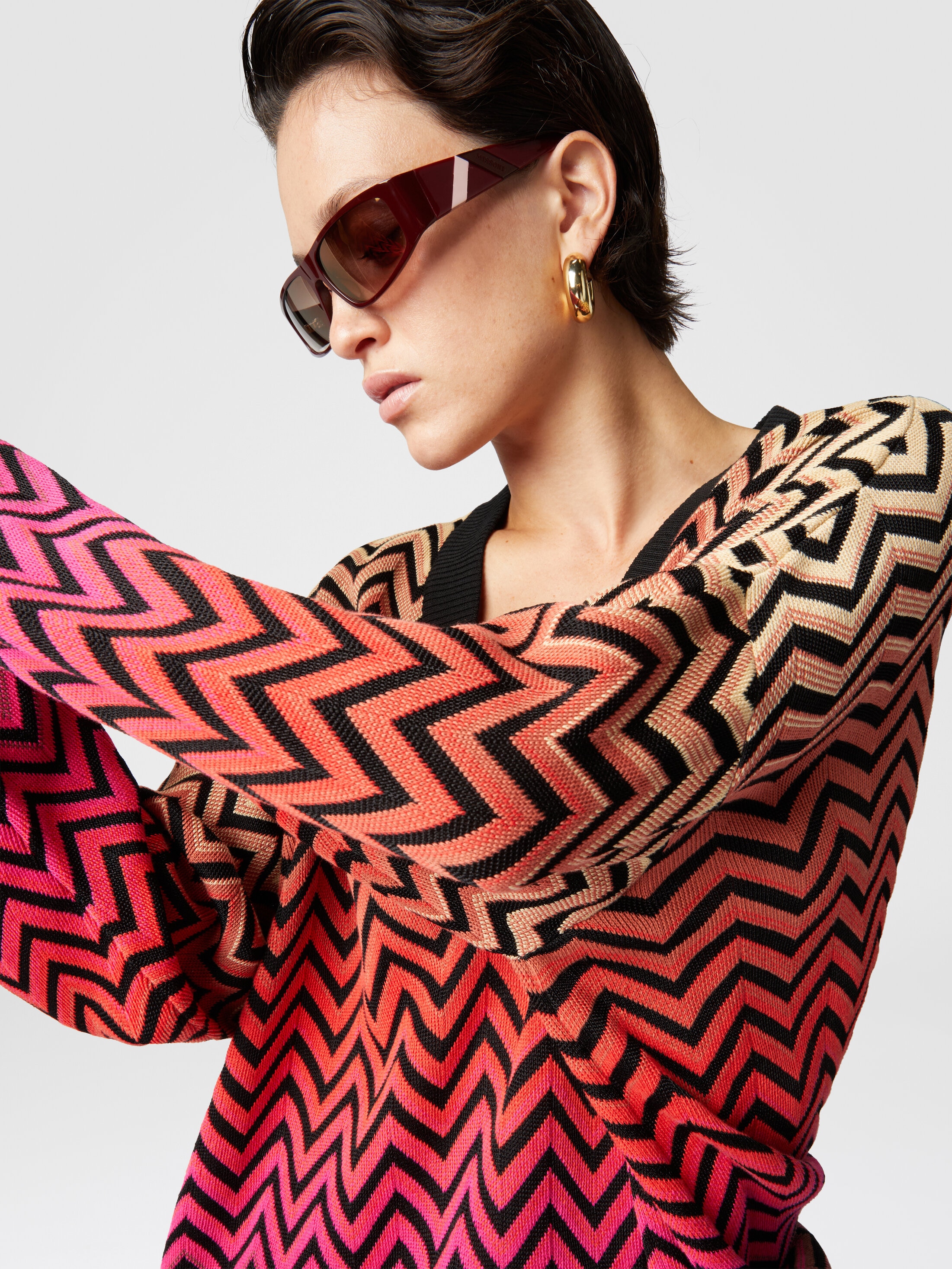 Missoni】【ボーダー】【イタリア製】【トップス】ミッソーニ『カシミヤ 長袖ニット size48』メンズ セーター  1週間保証【中古】(1221172620011): メンズファッション | 高山質店 公式オンラインショップ