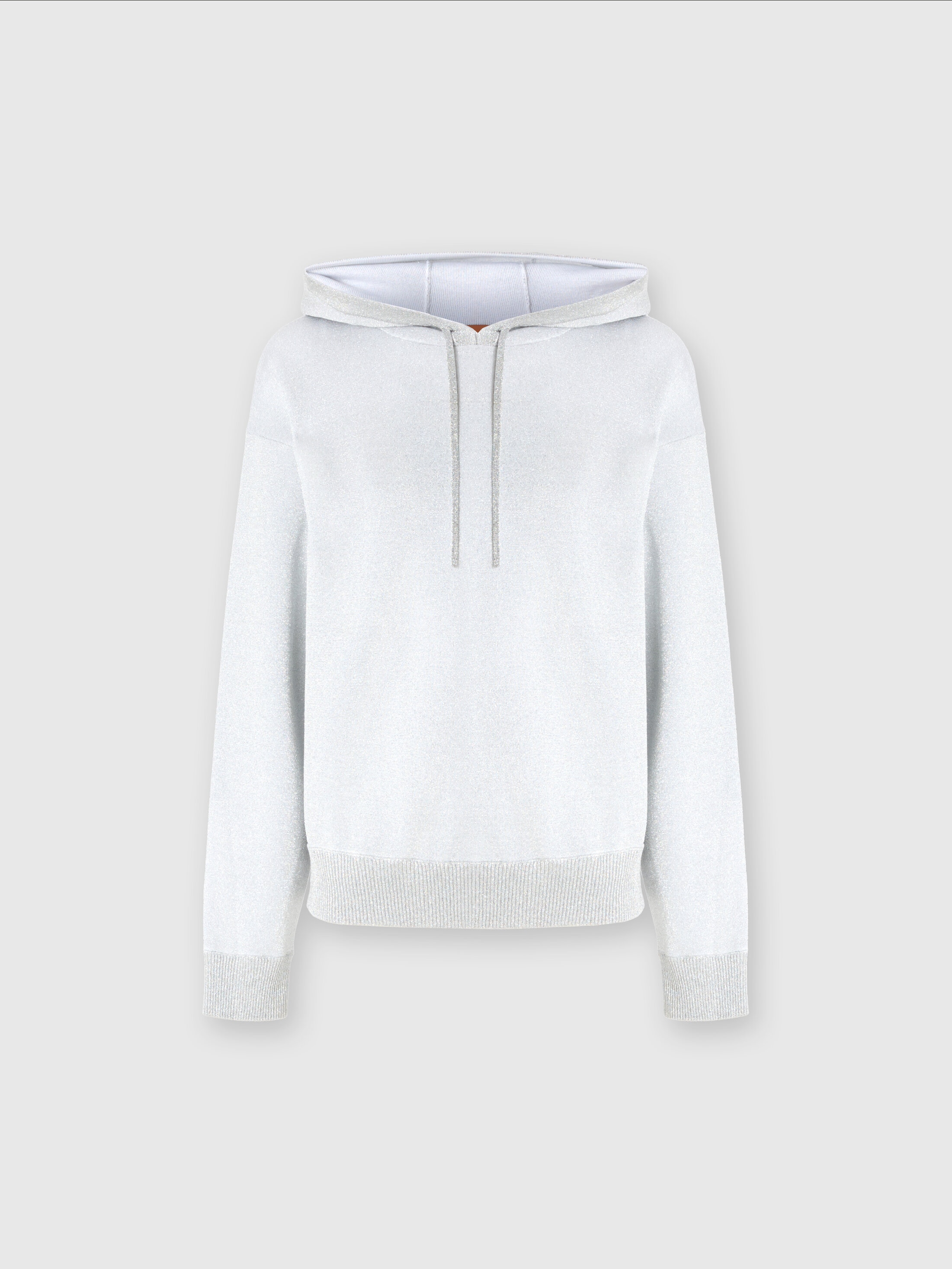 Shop Missoni Kapuzenpullover Aus Lamé-viskose In Silver