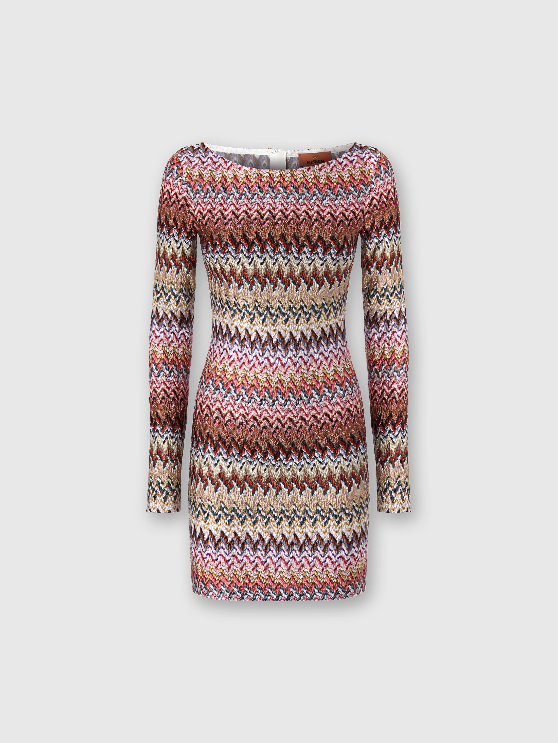 Mini Dress with Zigzag Pattern Multicoloured | Missoni