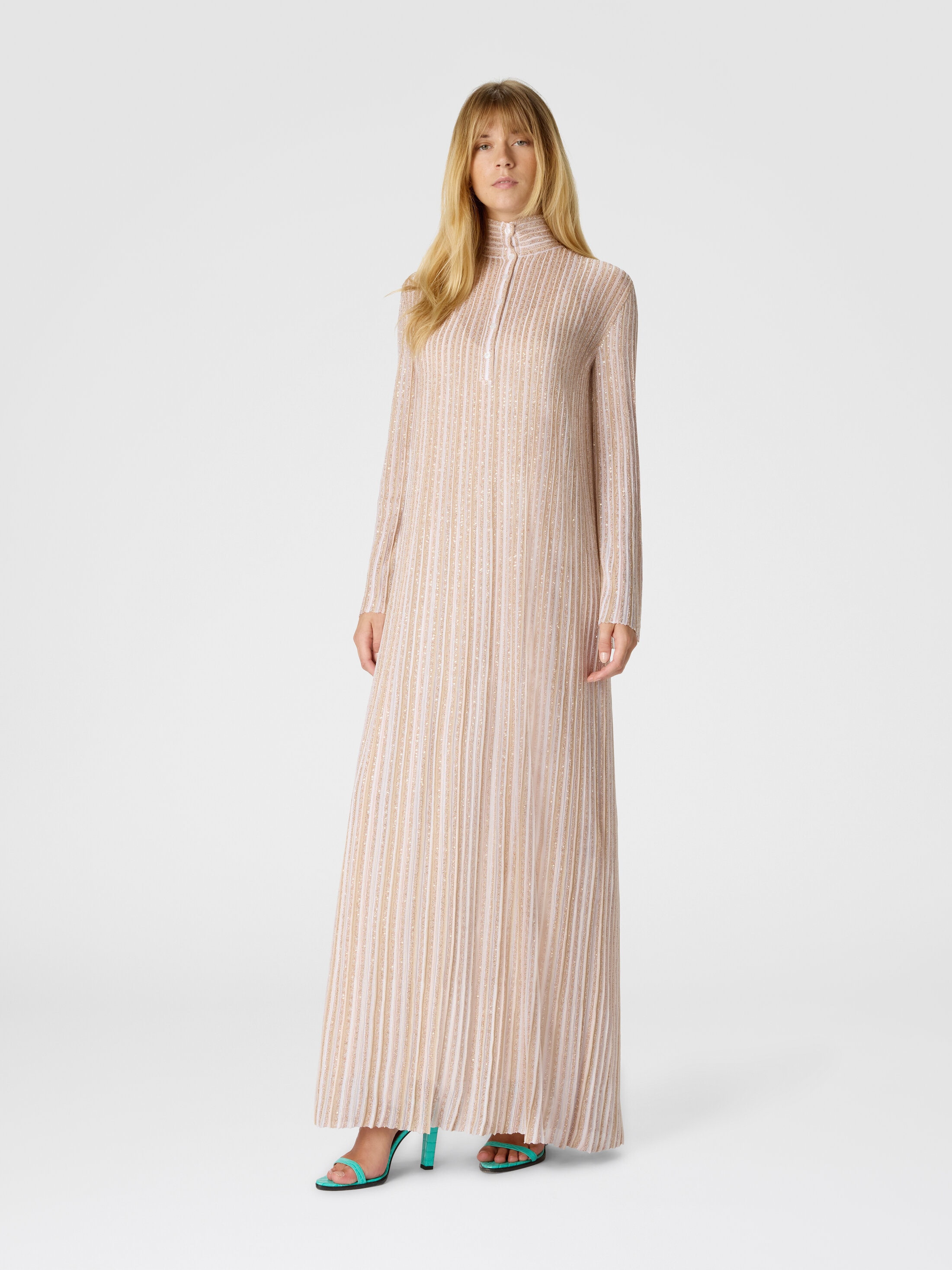 strapless open back dress Haddy Pleated Midi Dress in Ecru