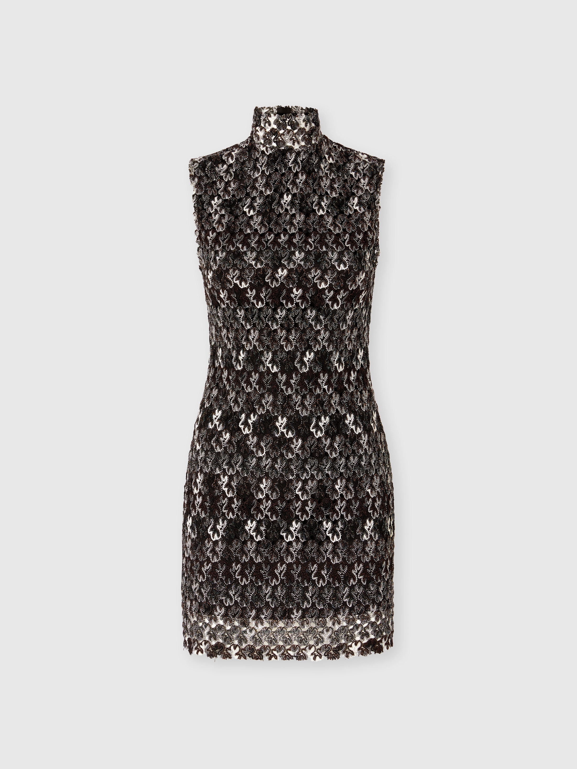 Missoni Minikleid Mit Stehkragen Aus Strukturierter Spitze In Multi