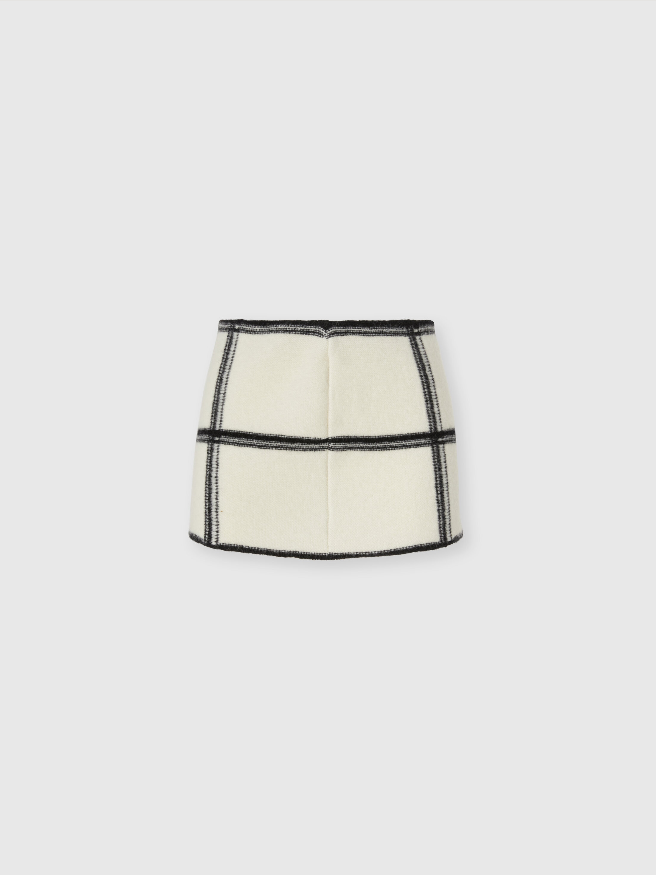 Missoni Jacquard Checkered Mini Skirt In White