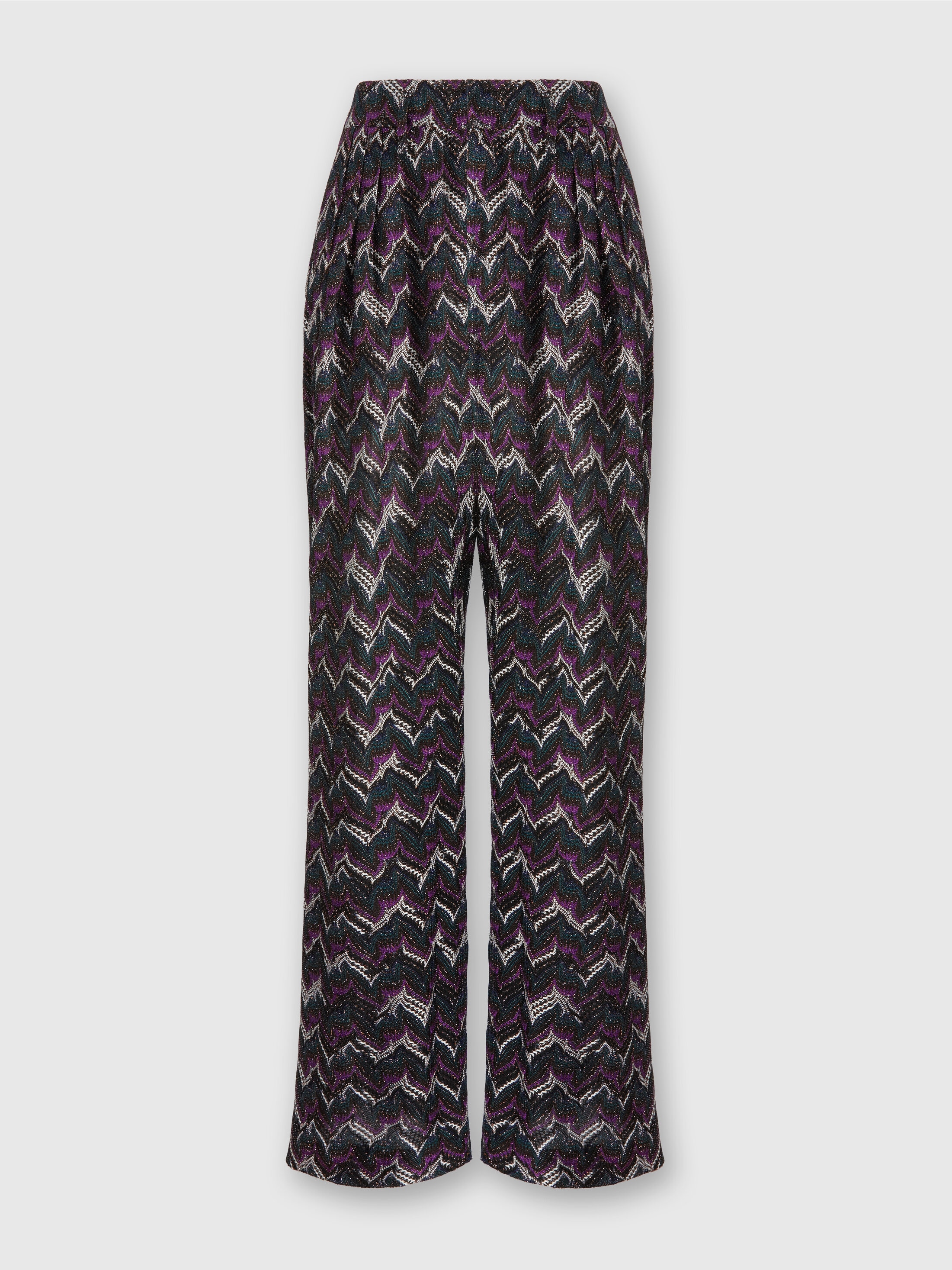 Missoni Tailored Pants In Lace With Belt In Multi