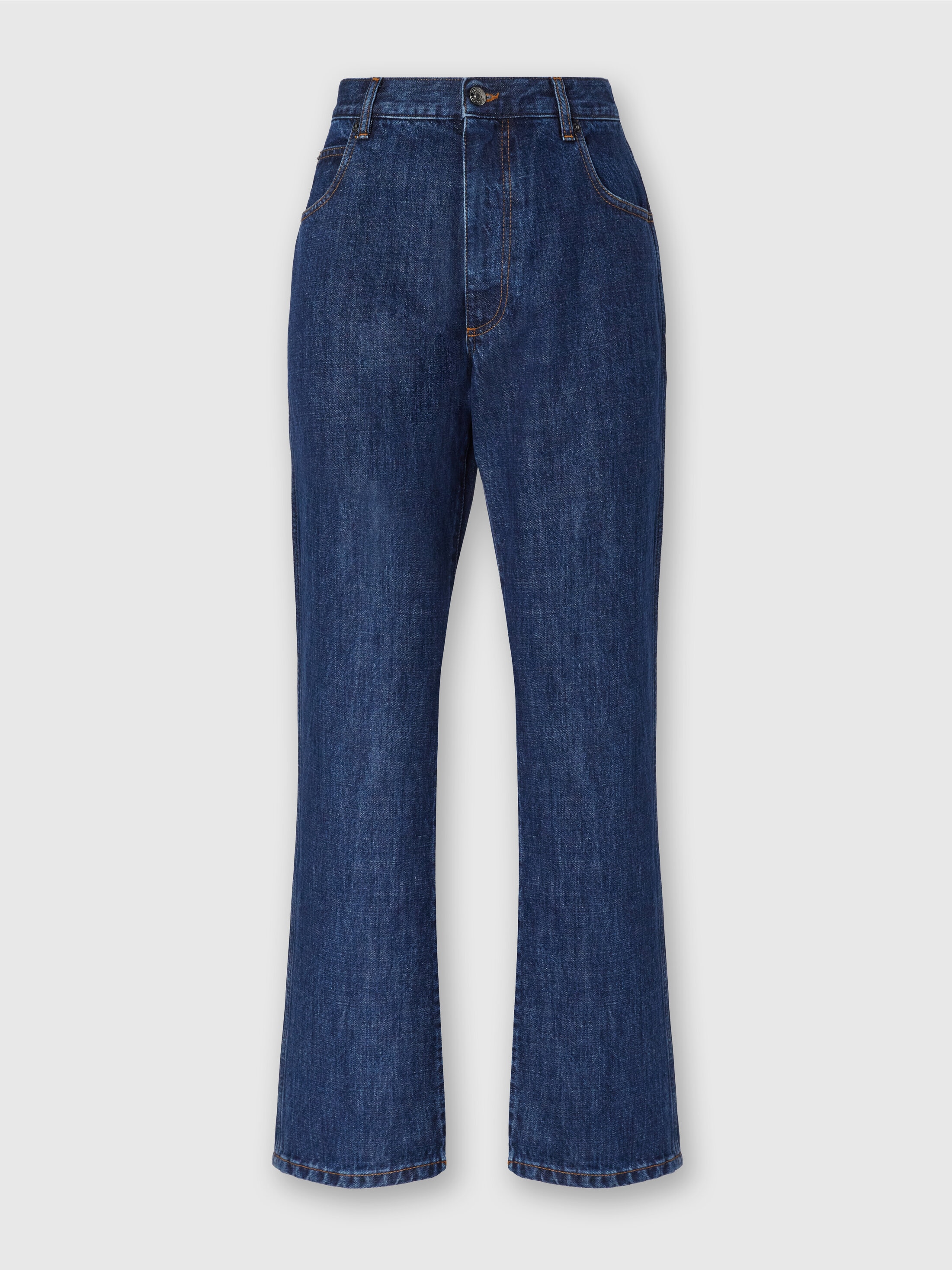 Missoni Five-pocket Cotton Bootcut Jeans In Blue
