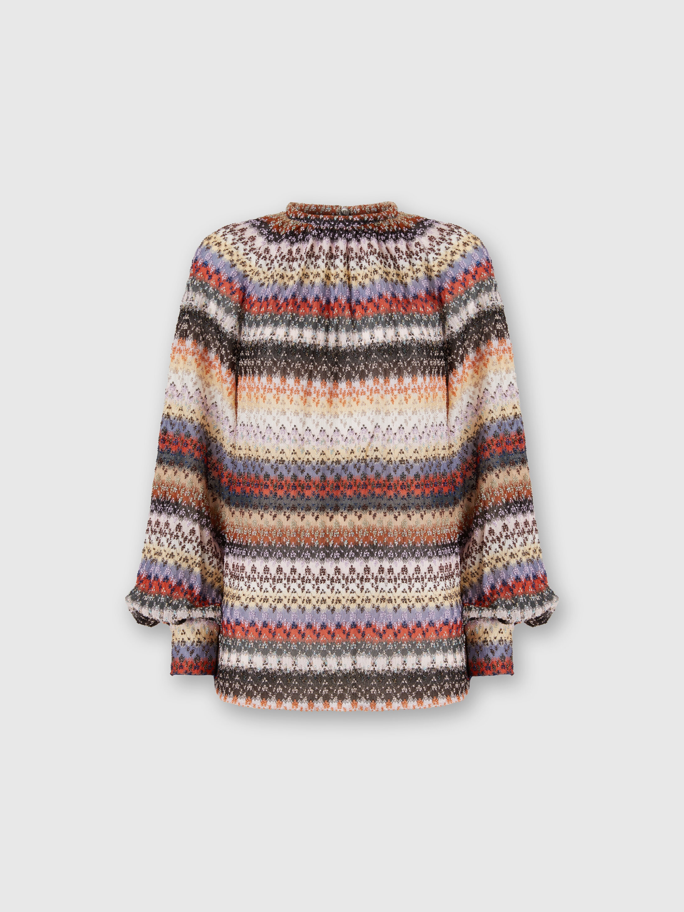 Missoni Long Sleeve Blouse In Lace In Multi