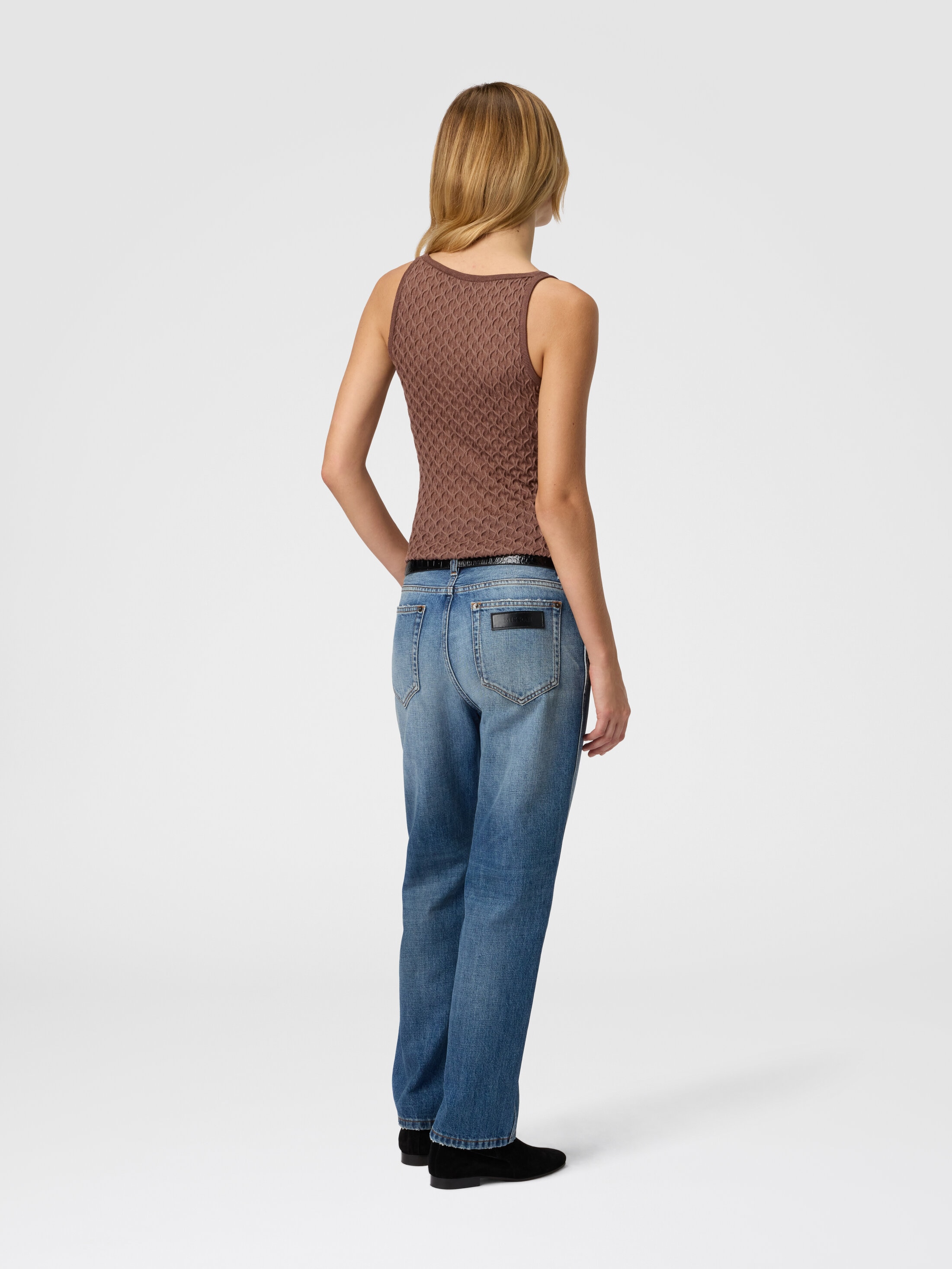 Tank Top in Embroidered Lace Beige | Missoni