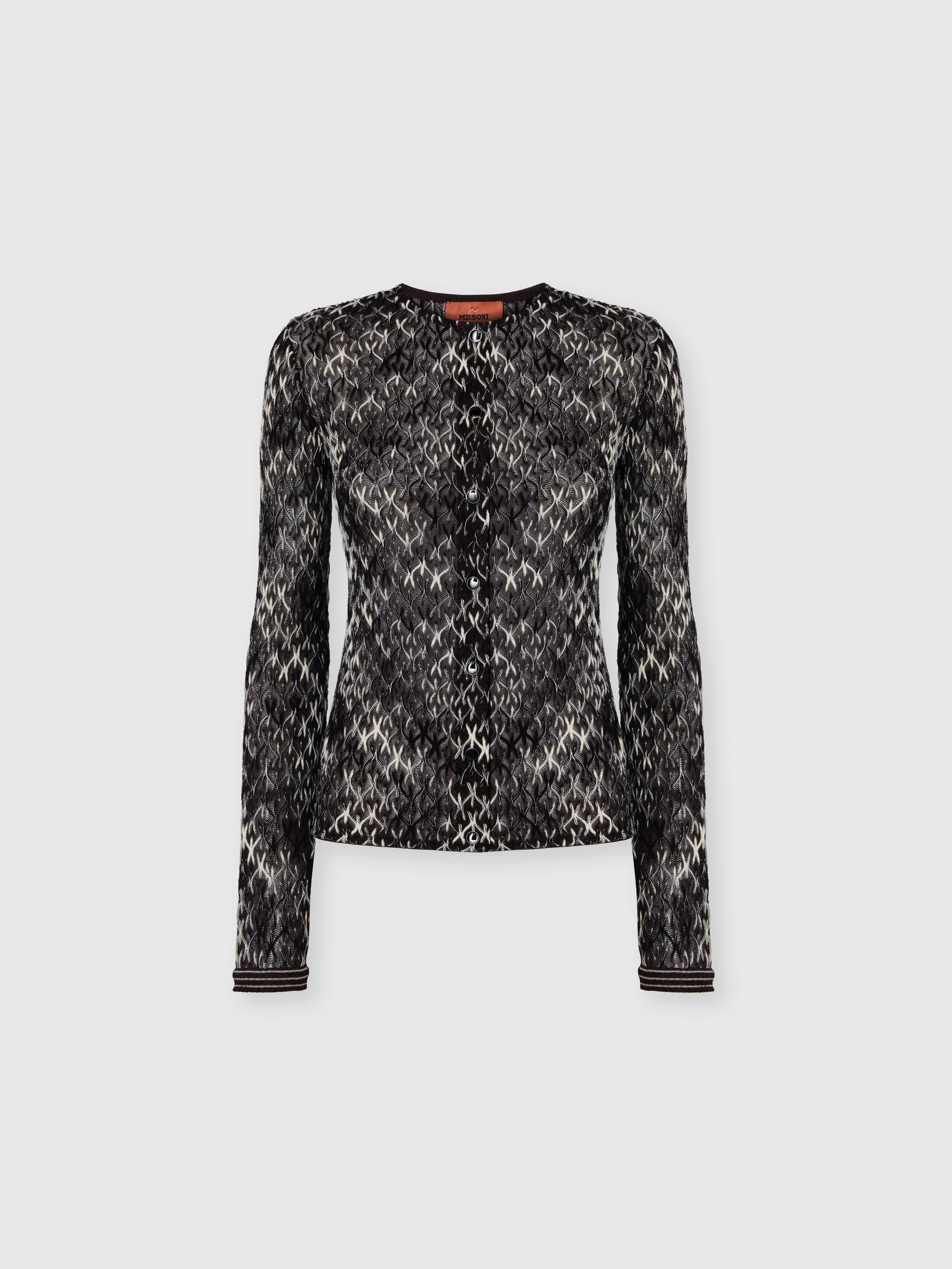 Missoni Artisanal Knit Cardigan Unique Construction In Multi