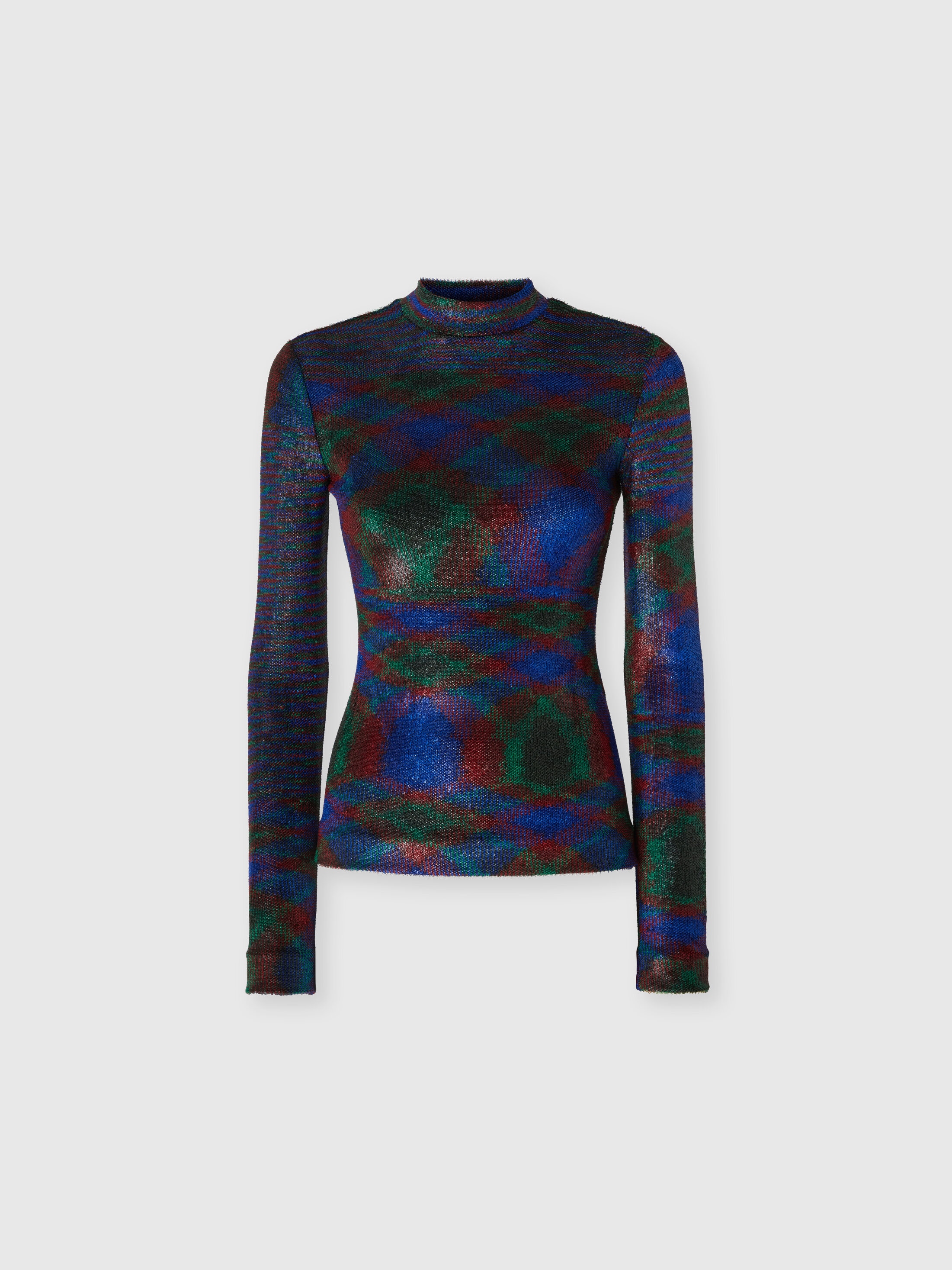 Missoni Turtleneck Sweater With Flame Pattern In Multi