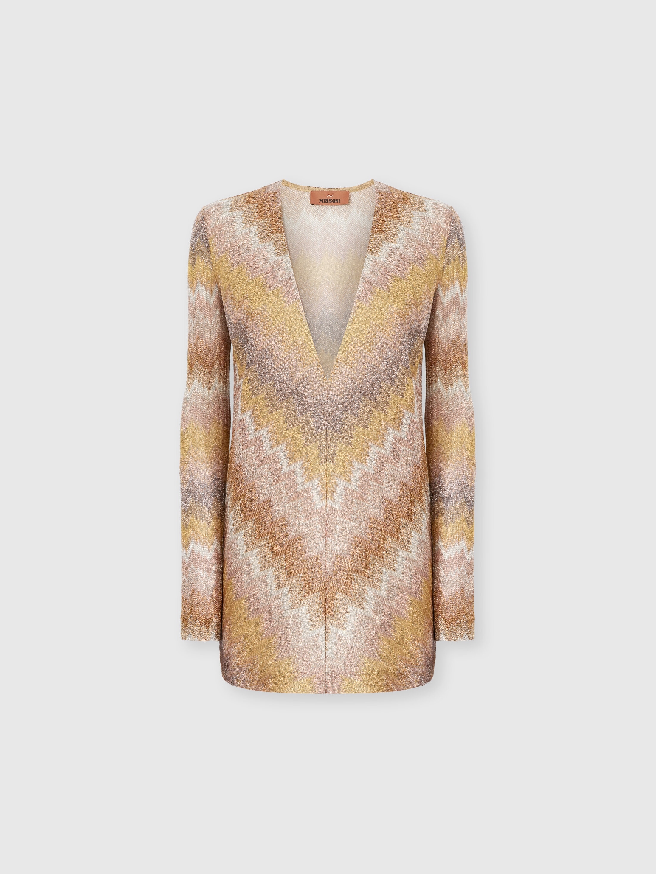Missoni - Mini-robe manches longues en lurex dgrad Femme Multicolore Taille 38 763 €