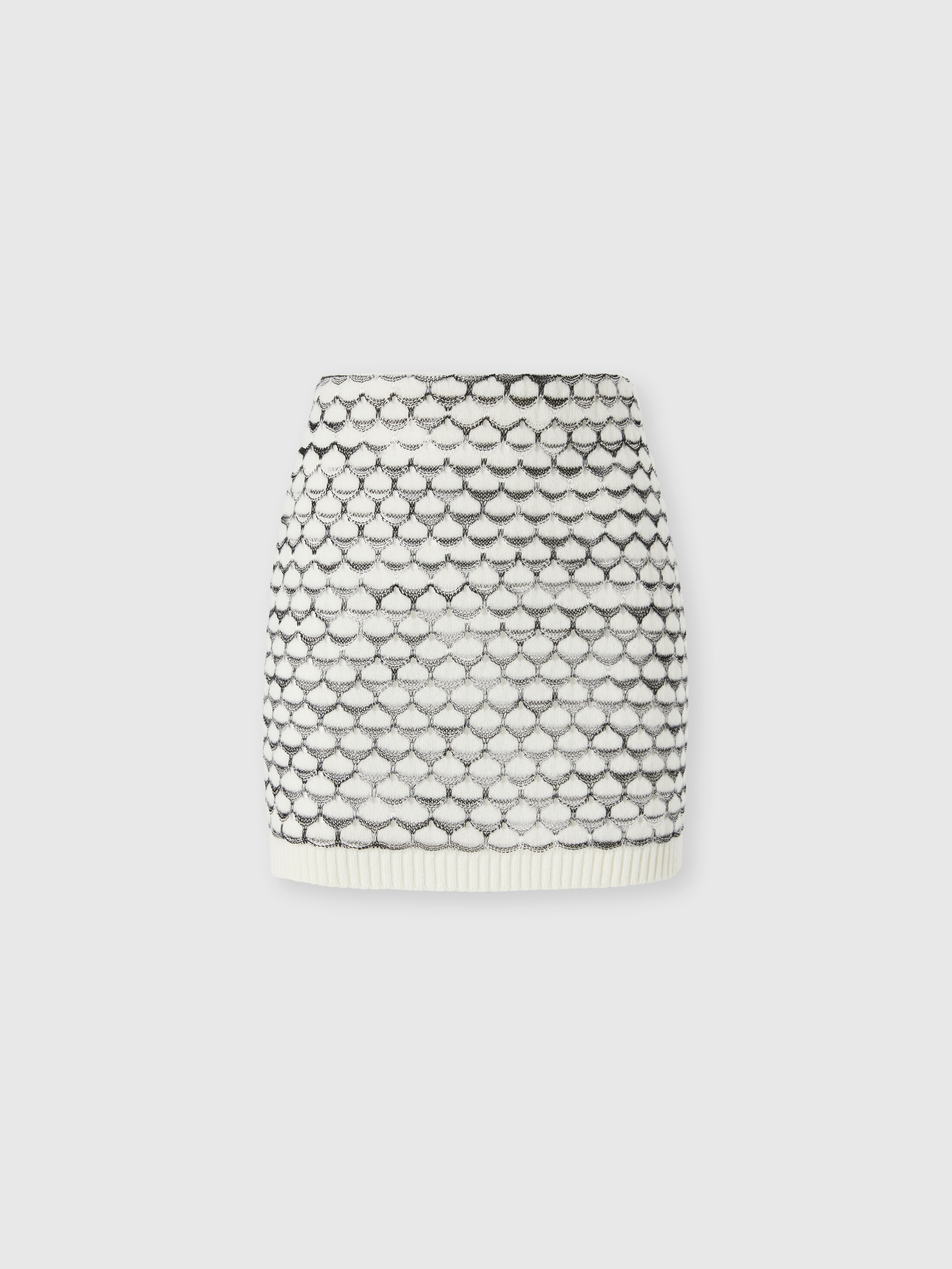 Missoni - Mini-jupe en cachemire et viscose Femme Blanc Taille 44 455 €