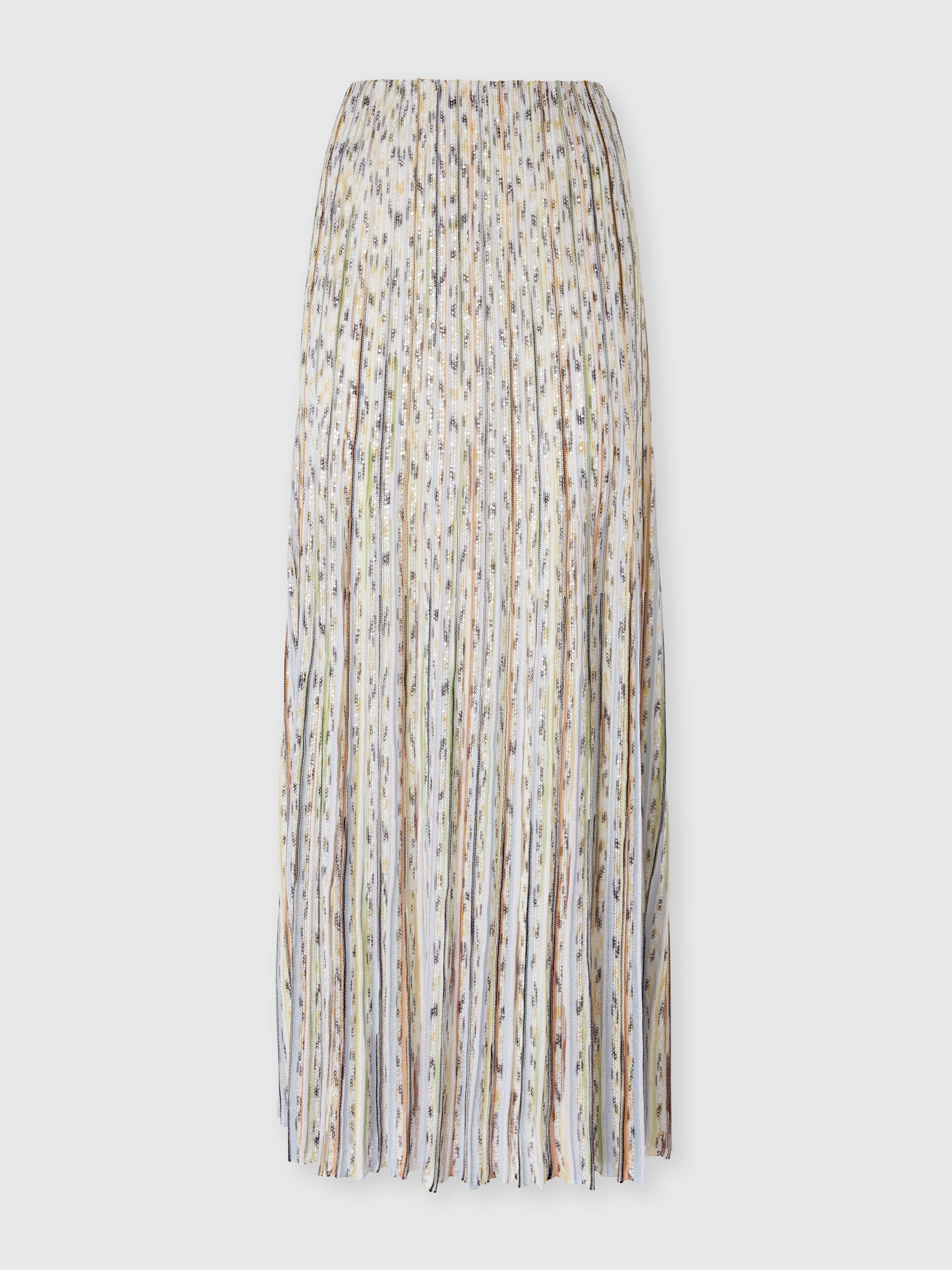 Missoni - Jupe longue ctele en viscose flamme avec paillettes Femme Multicolore Taille 40 1350 €