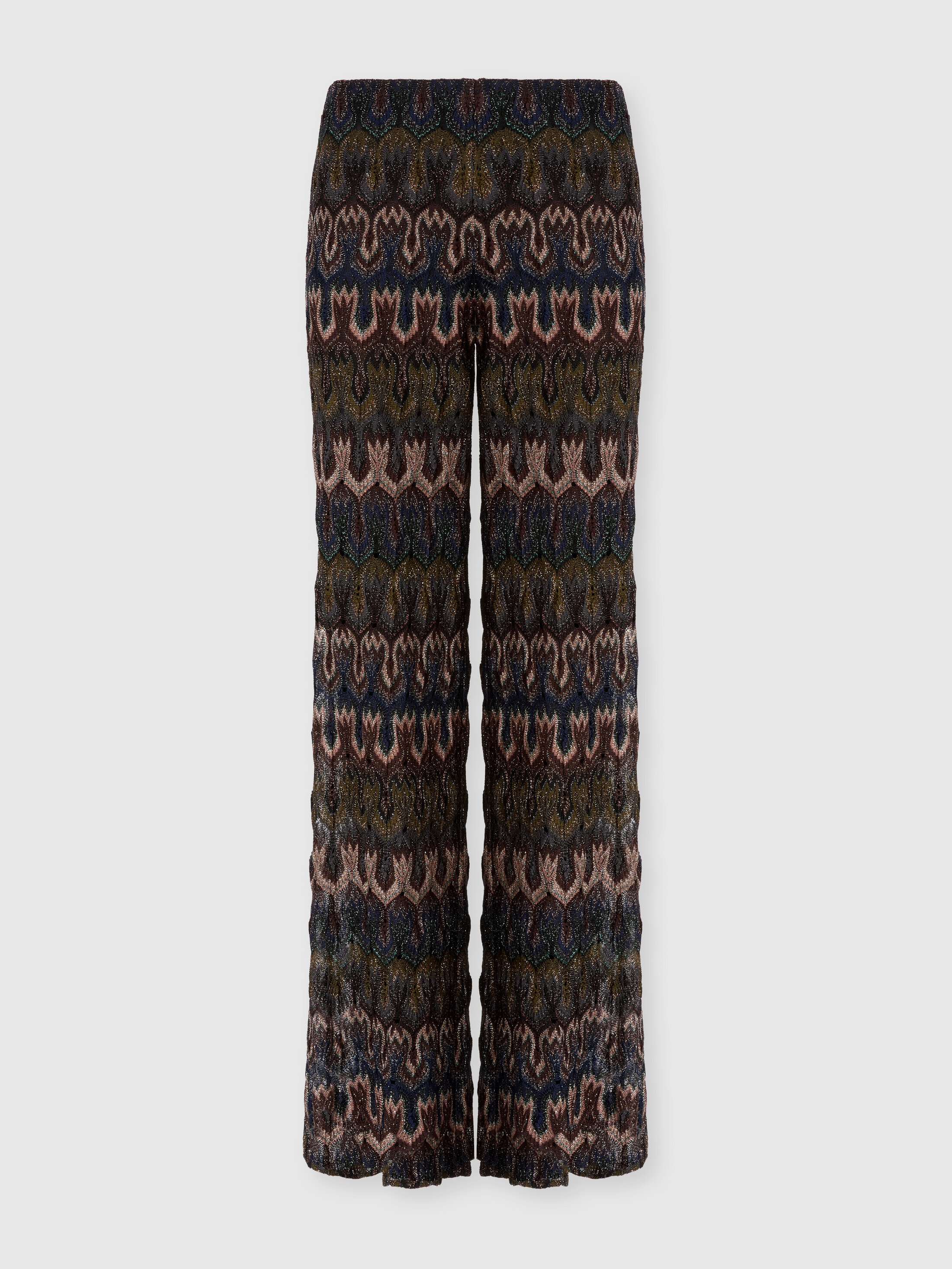Missoni - Pantalon en viscose lam motif arabesque Femme Brun Taille 44 693 €