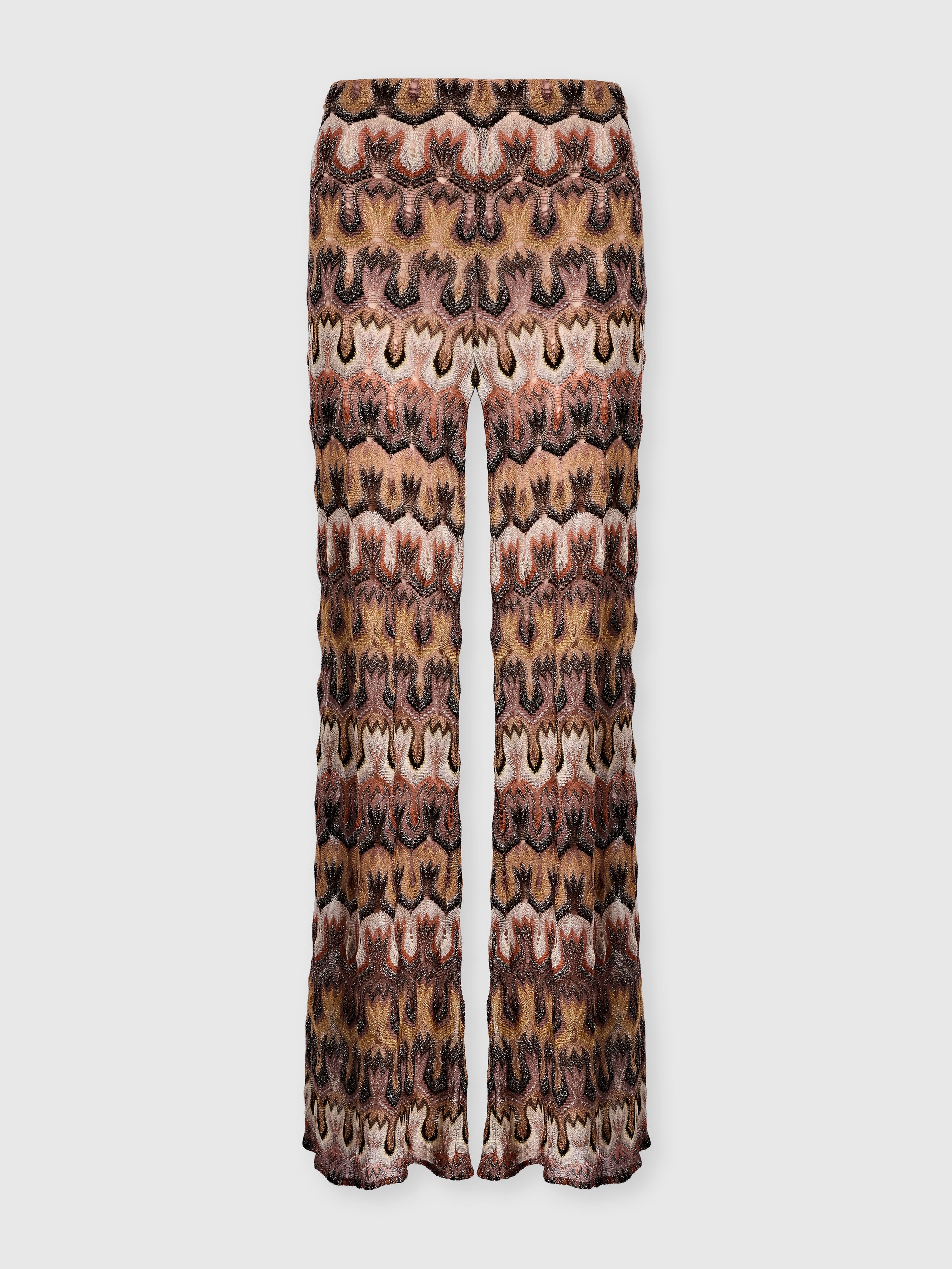 Missoni - Pantalon en viscose lam motif arabesque Femme Or Beige Taille 44 693 €