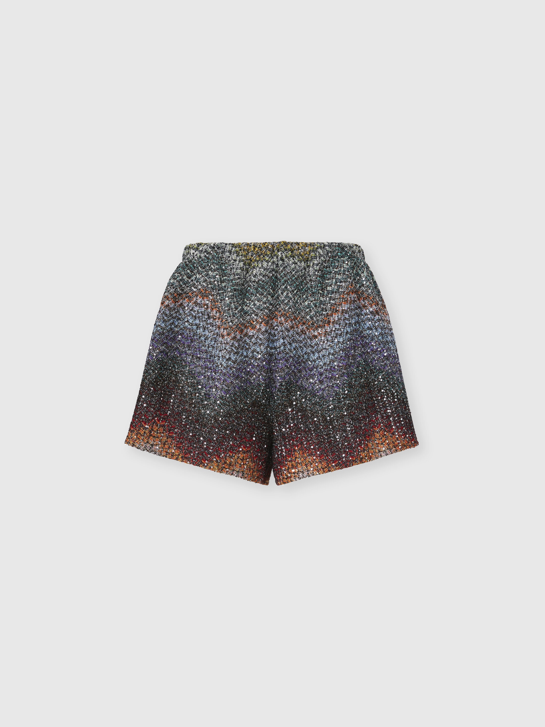 Missoni Donna Multicolore - Shorts In Misto Viscosa Lamé Con Paillettes, Taglia: 46