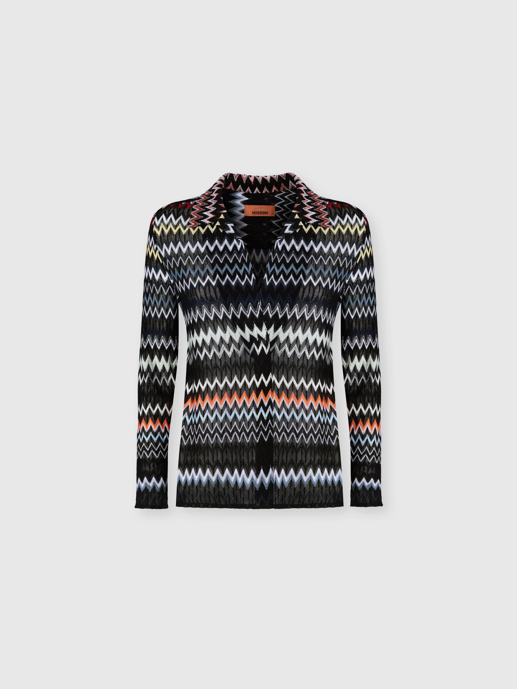 Missoni - Blouse en coton et viscose motif zigzag et col en V Femme Multicolore Taille 38 623 €
