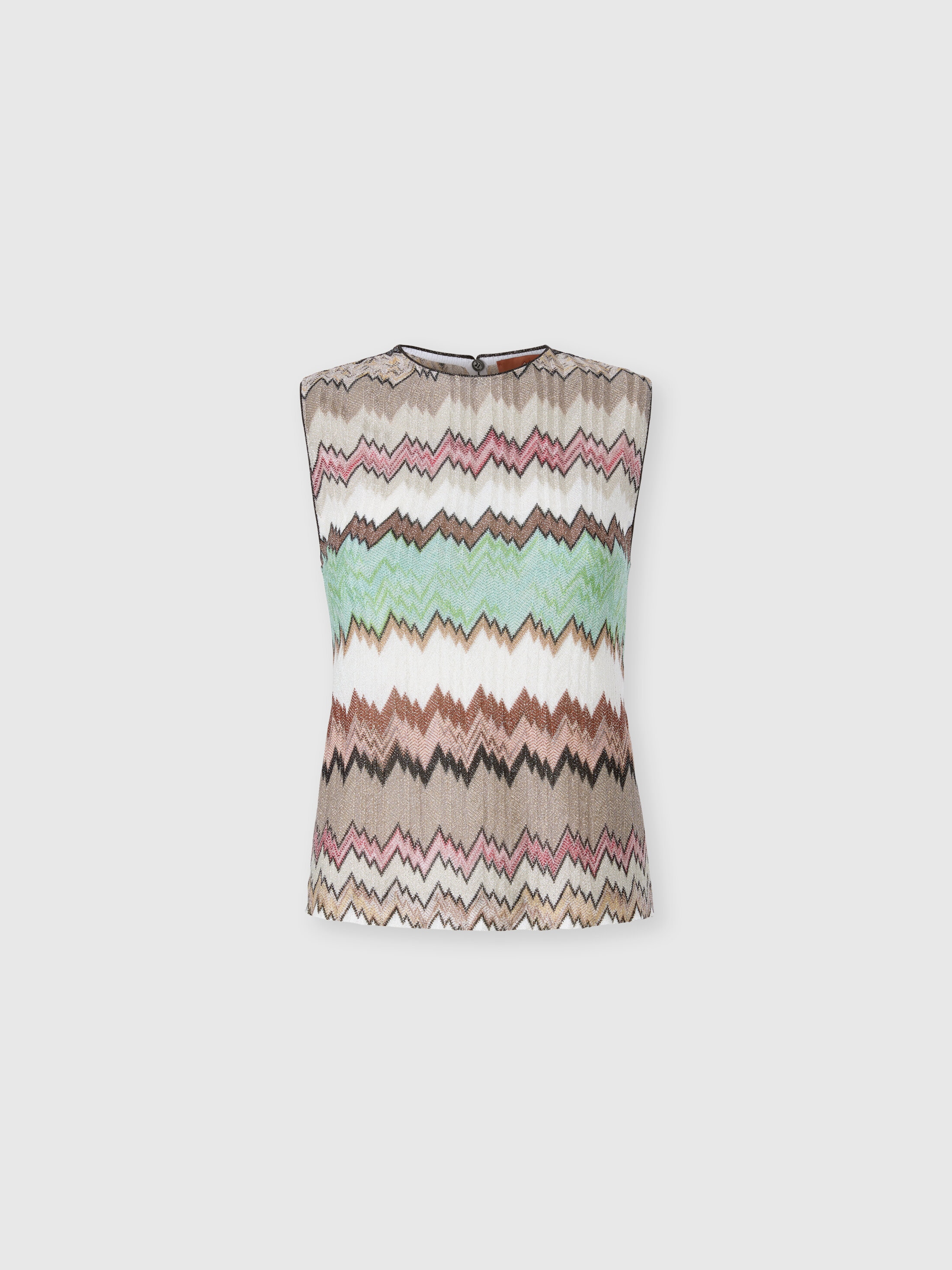 Missoni - Top sans manches ras-du-cou en viscose lam motif serpent Femme Multicolore Taille 46 413 €