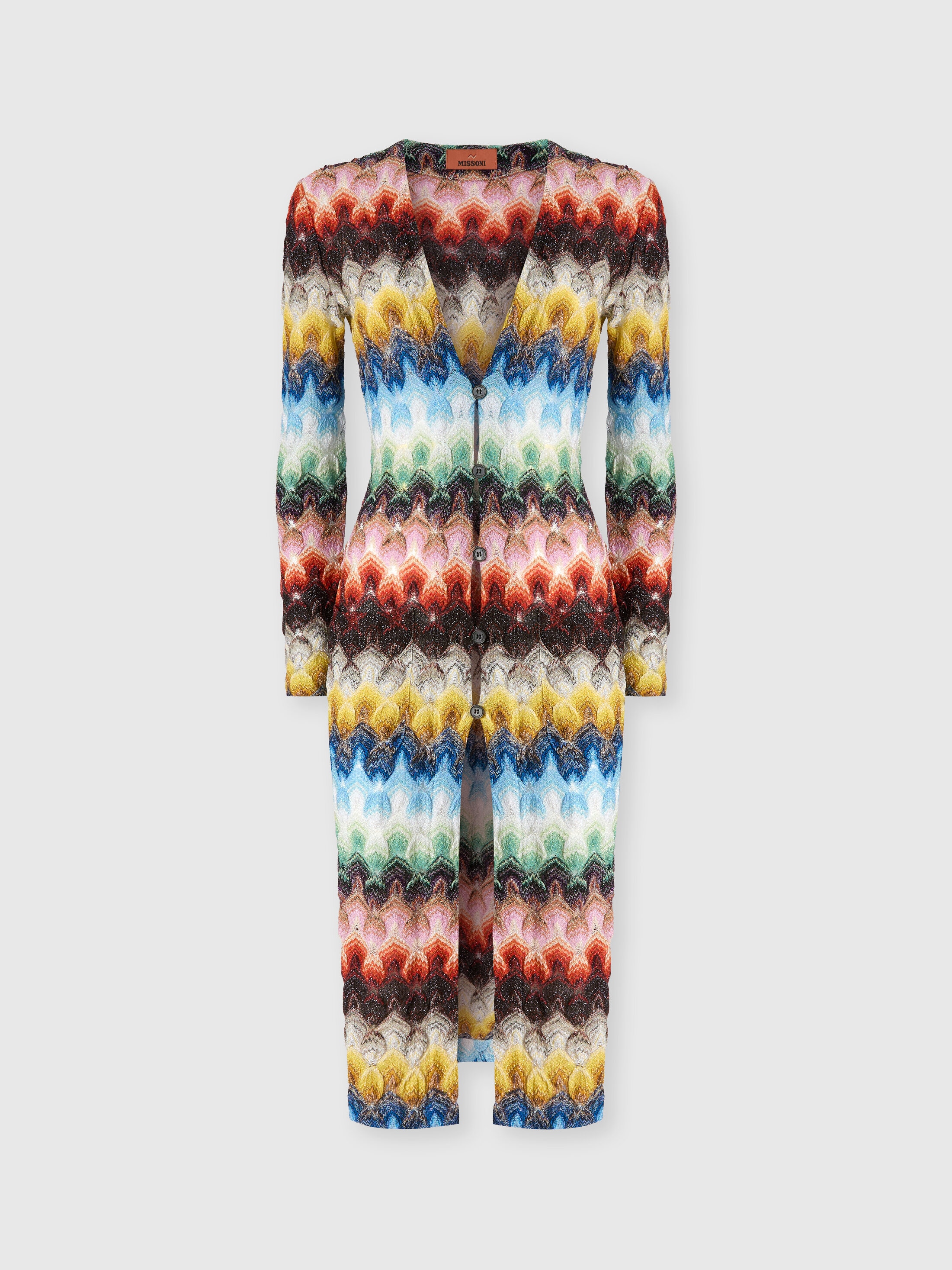 Missoni Long Lace Cardigan In Multicoloured